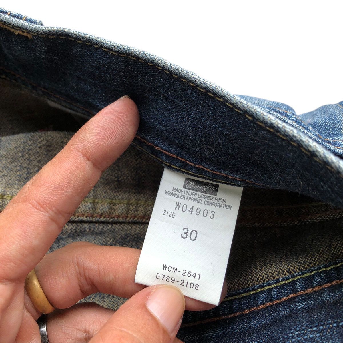Japanese Brand × Le Grande Bleu (L.G.B.) × Wrangler Vintage WRANGLER straight cut jeans Size US 30 / EU 46 - 8 Thumbnail