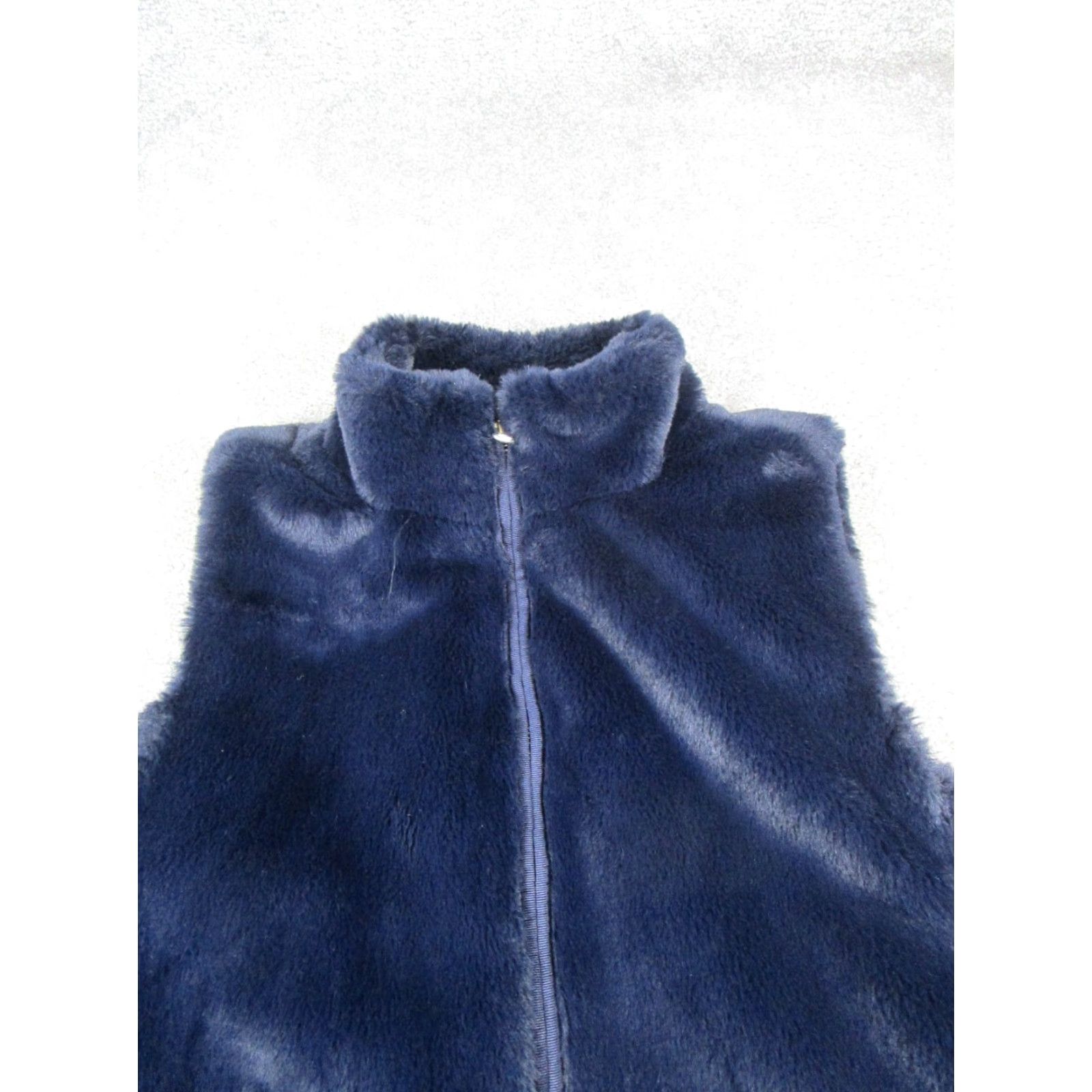 J.Crew J.Crew Vest Womens Medium Blue Full Zip Fleece Size M / US 6-8 / IT 42-44 - 2 Thumbnail