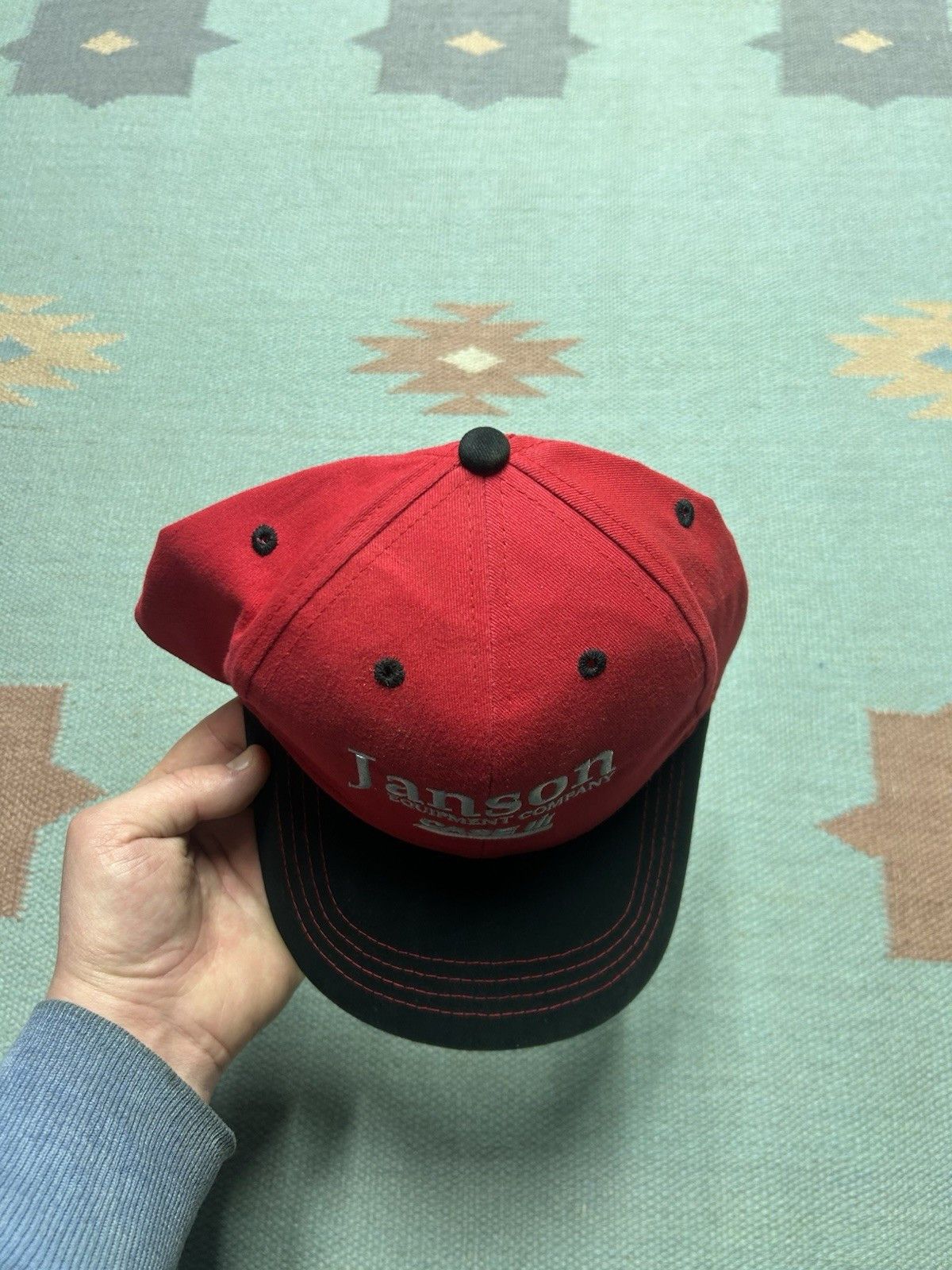 Vintage Vtg strapback hat Janson Equipment case IH tractor farm NOS Size ONE SIZE - 3 Thumbnail