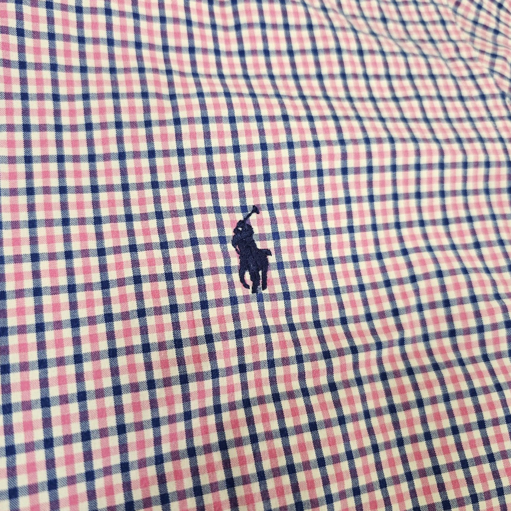 Ralph Lauren Ralph Lauren Shirt Mens Large Pink Blue Check Button-Down Long Sleeve Pony Logo Size US L / EU 52-54 / 3 - 3 Thumbnail