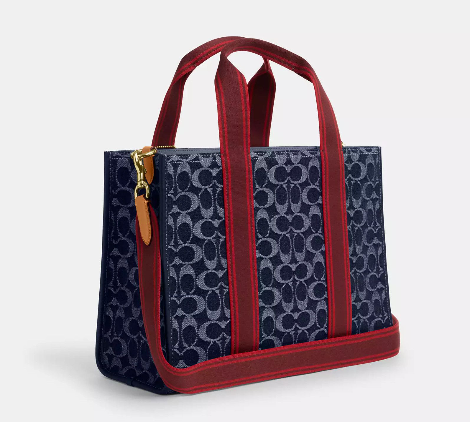 Coach Smith Tote Bag In Signature Denim CY698 Size ONE SIZE - 10 Thumbnail