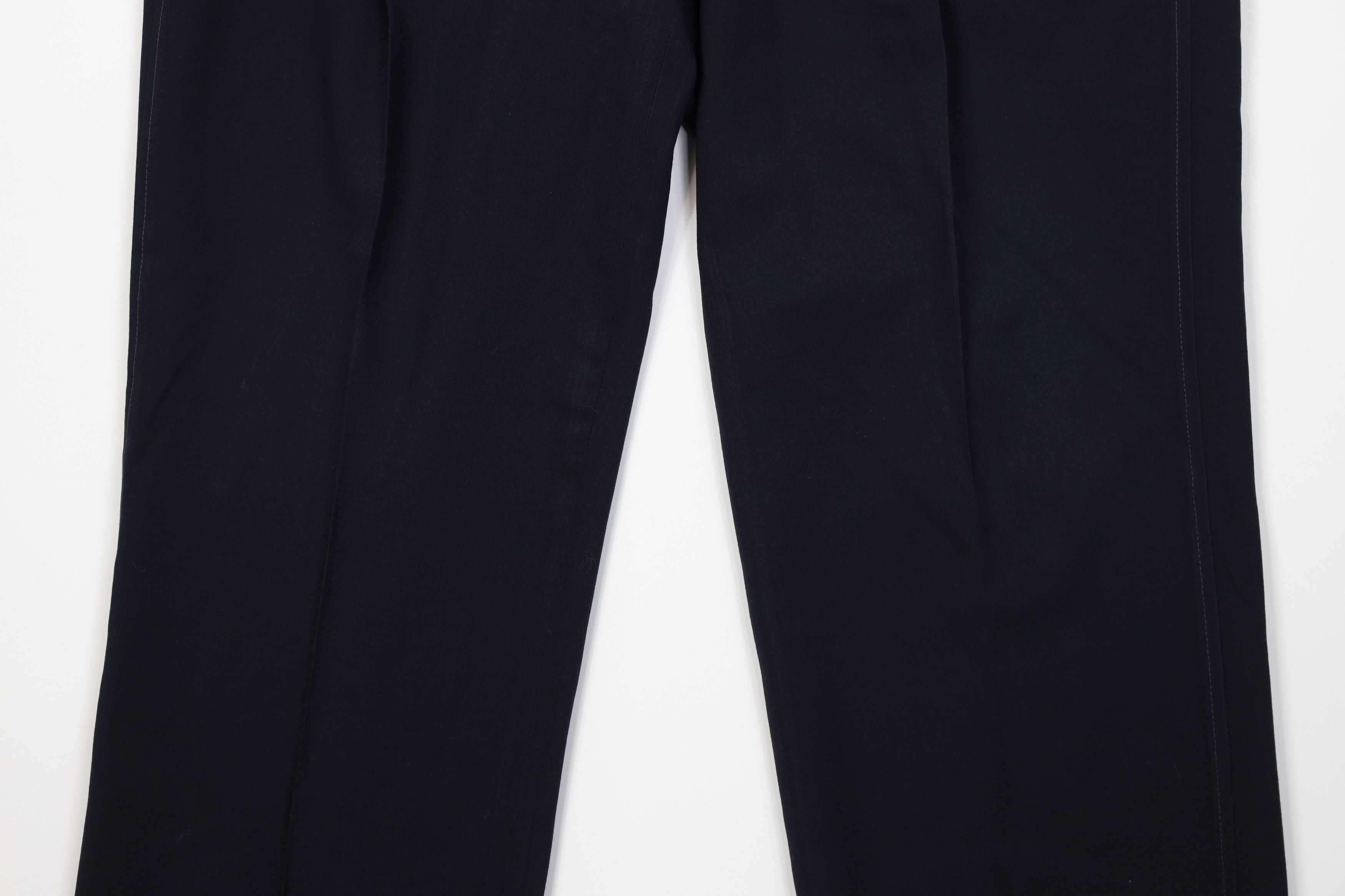 Lands' End Vintage 80s Lands End Wool Wide Leg Chino Pants Blue USA Size US 42 / EU 58 - 3 Thumbnail