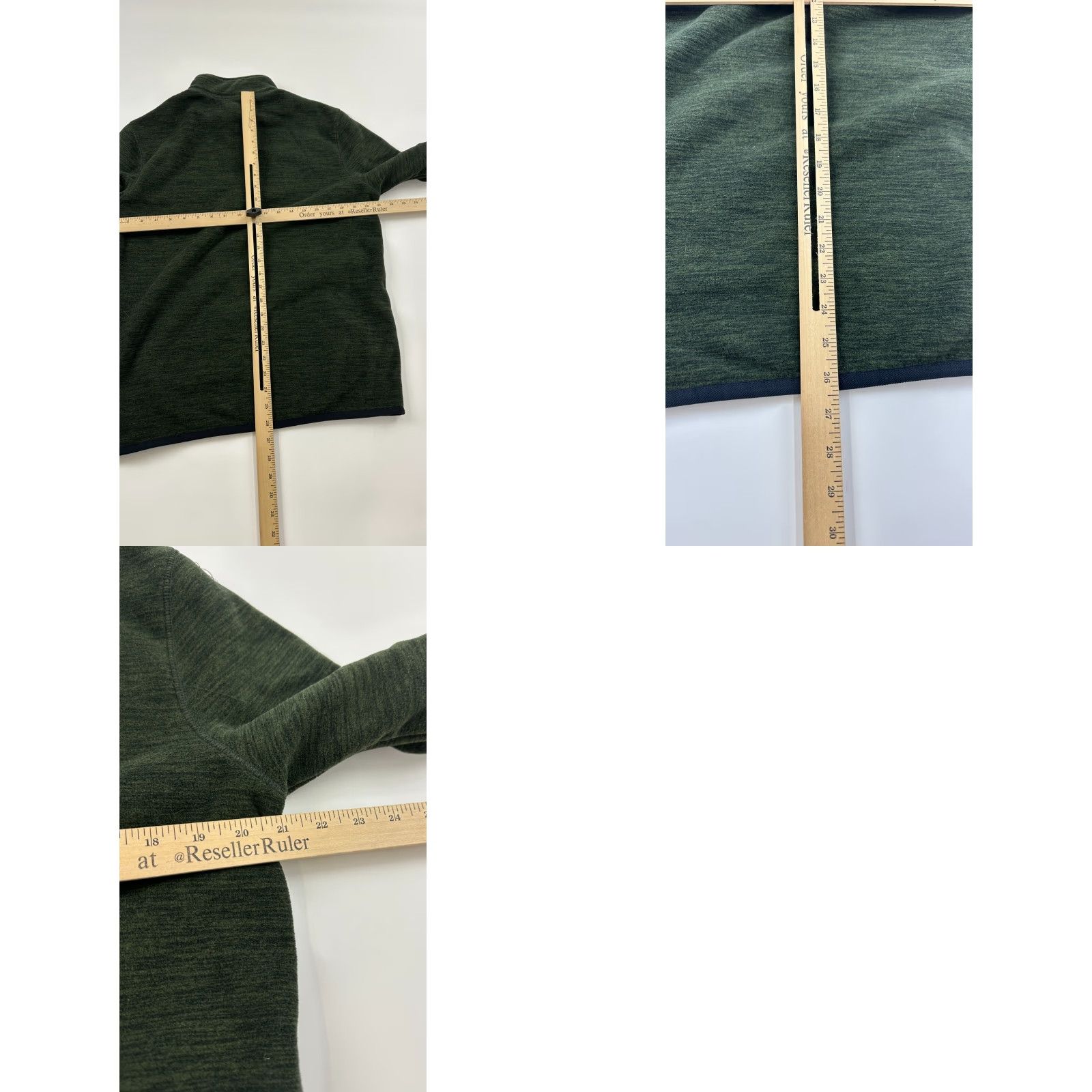 Banana Republic Banana Republic Sweatshirt Mens Medium Green Arctic Fleece Mock Neck Half Zip Size US M / EU 48-50 / 2 - 8 Thumbnail