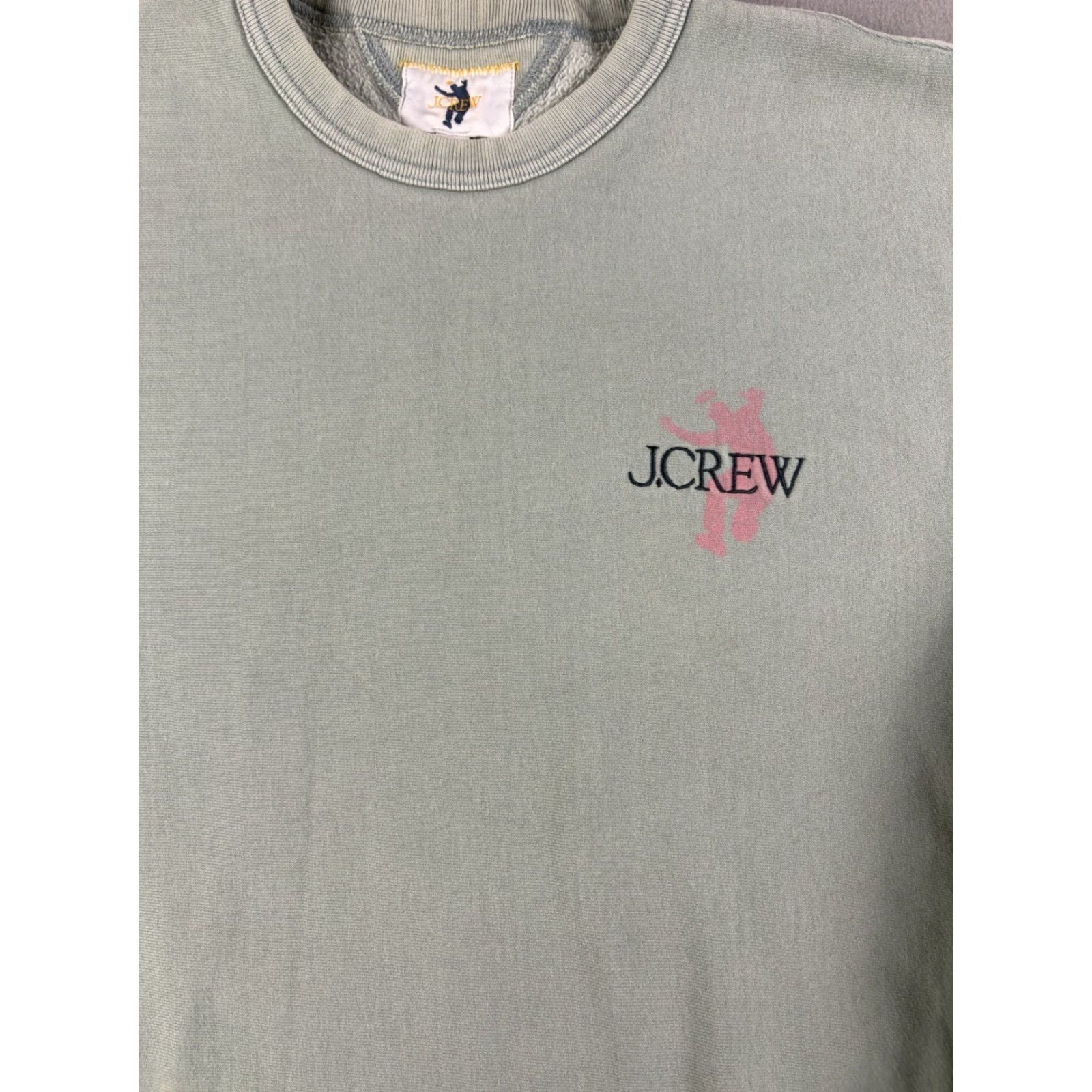 Union LA VINTAGE Union LA x J.Crew Sweatshirt Sweatshirt Green M Unisex Adults Pullover Logo Fleece Cotton Blend Streetwear Size US M / EU 48-50 / 2 - 2 Thumbnail