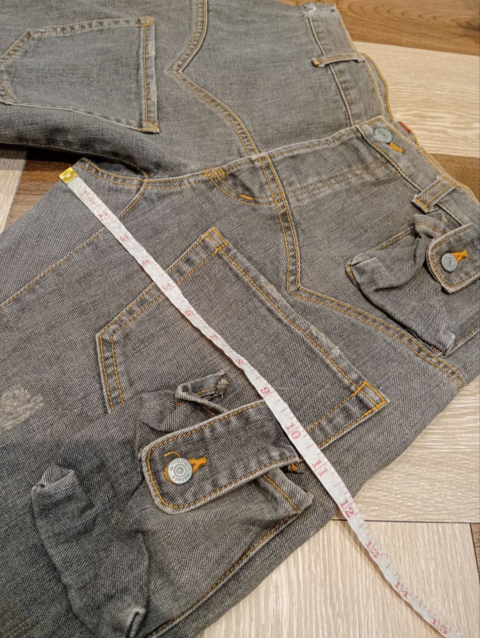 Issey Miyake SUNAOKUWAHARA by ISSEY MIYAKE MULTIPOCKET DENIM PANTS Size US 31 - 19 Thumbnail