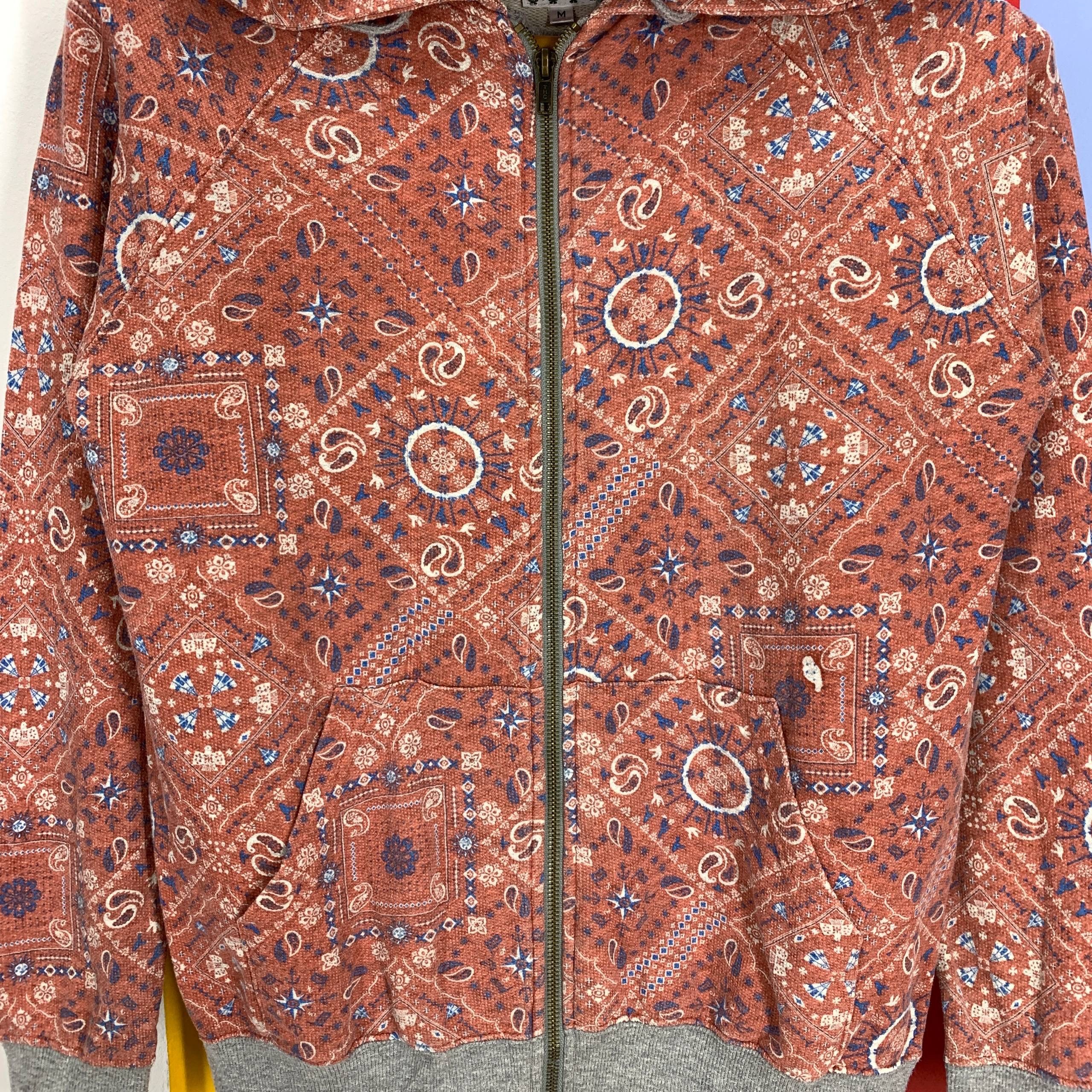 Japanese Brand TITICACA Zipper Hoodie Abstract Design #2594/X Size M / US 6-8 / IT 42-44 - 2 Thumbnail