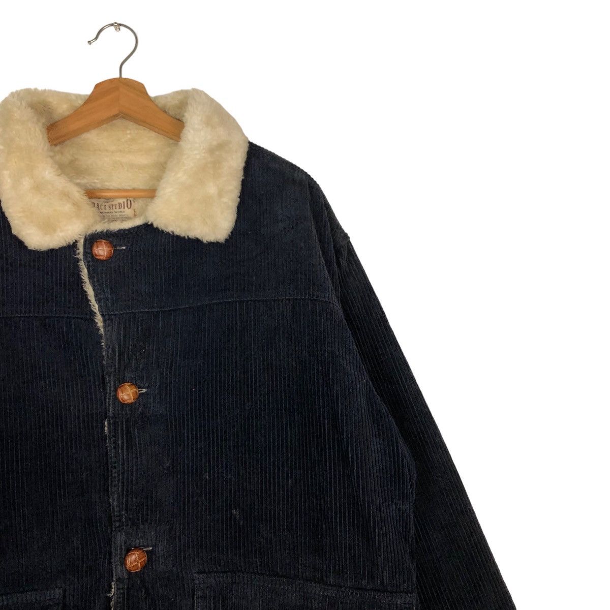 If Six Was Nine 🔥Vintage Shearling Chore Work Jacket Pract Studio Japan Size US L / EU 52-54 / 3 - 6 Thumbnail