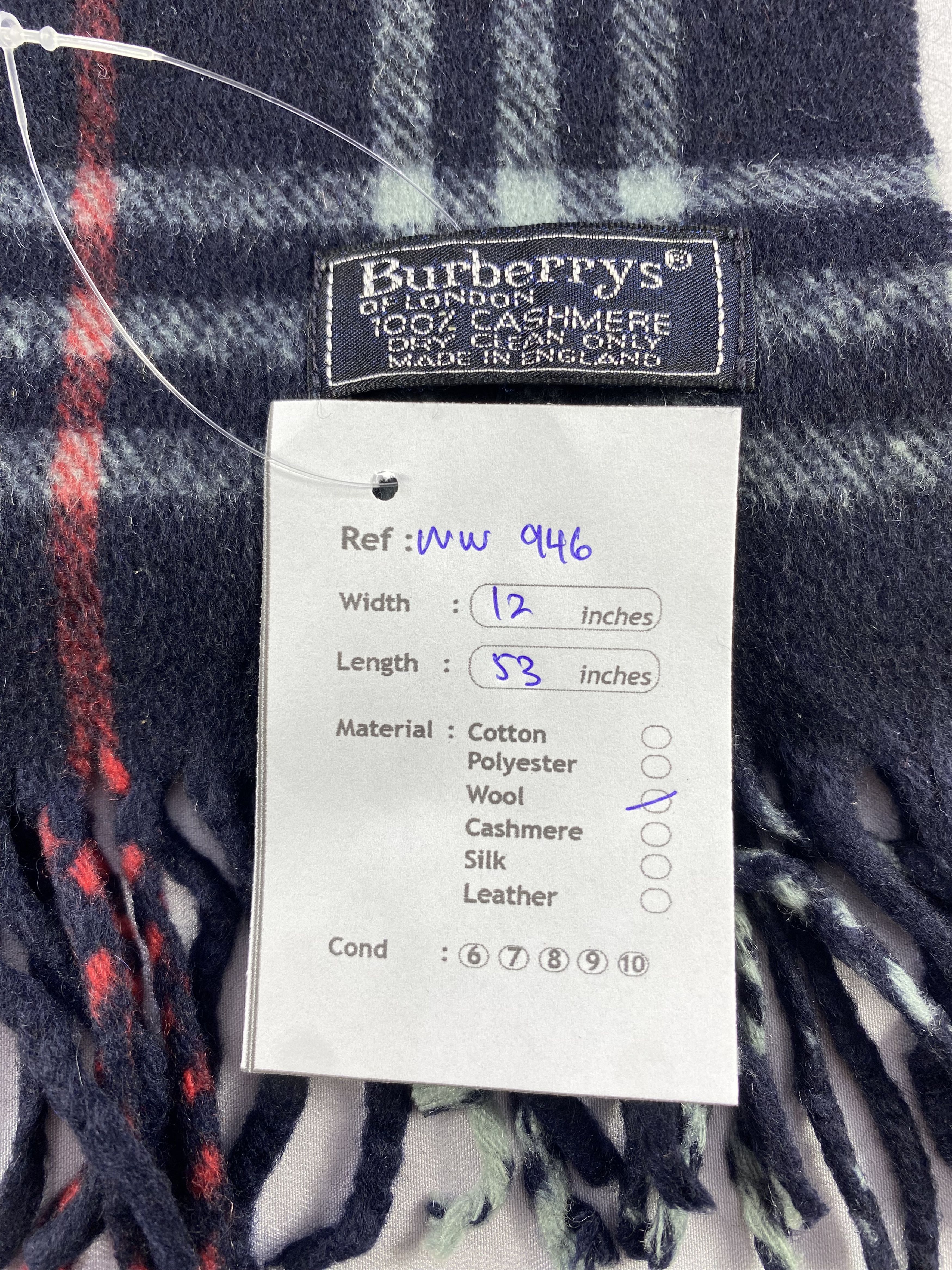 Burberry × Vintage Burberry Scarf / Muffler / Neckwear - WW946 Size ONE SIZE - 5 Thumbnail