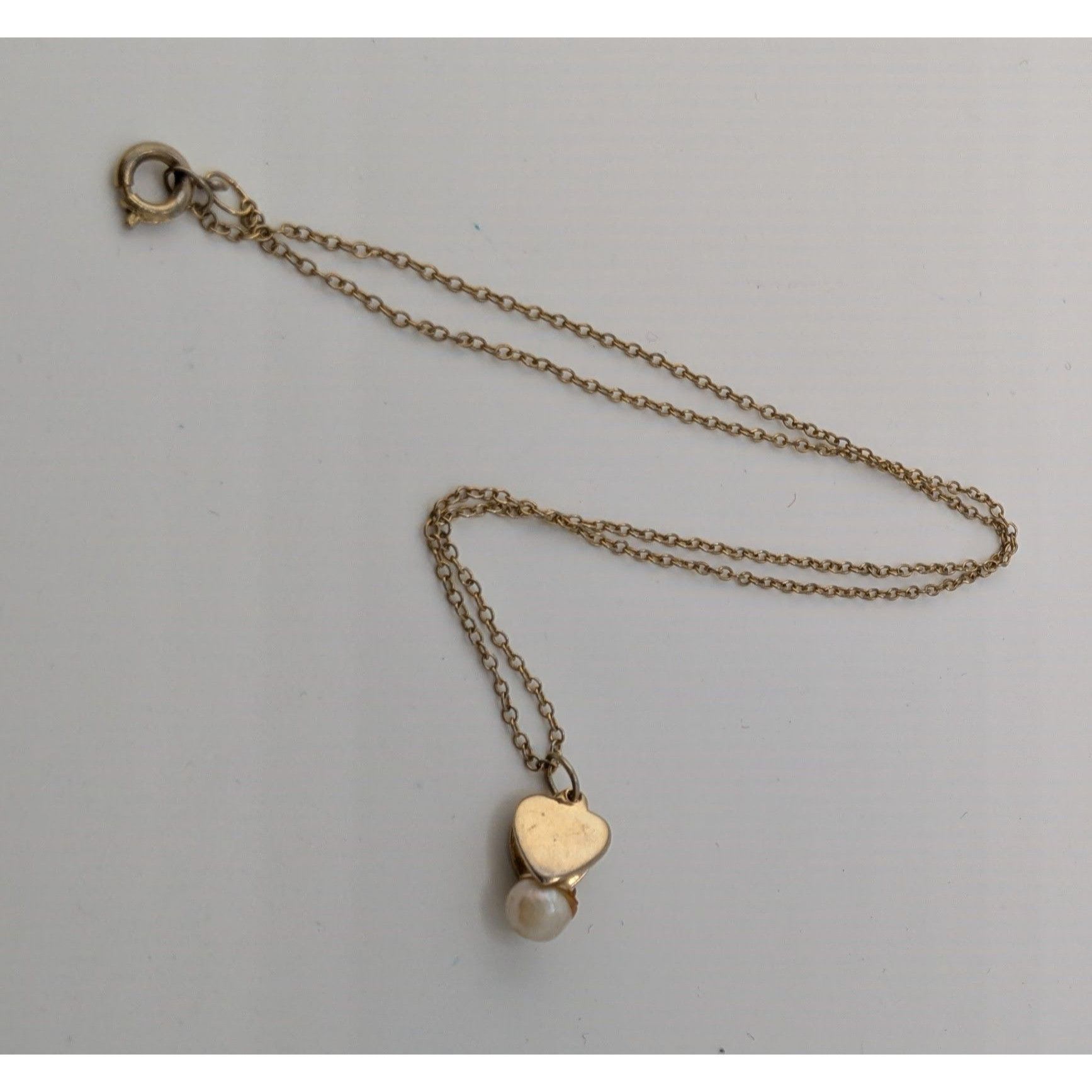 Other Vintage Romantic Minimalist Gold Tone Heart Pendant Necklace Size ONE SIZE - 6 Thumbnail