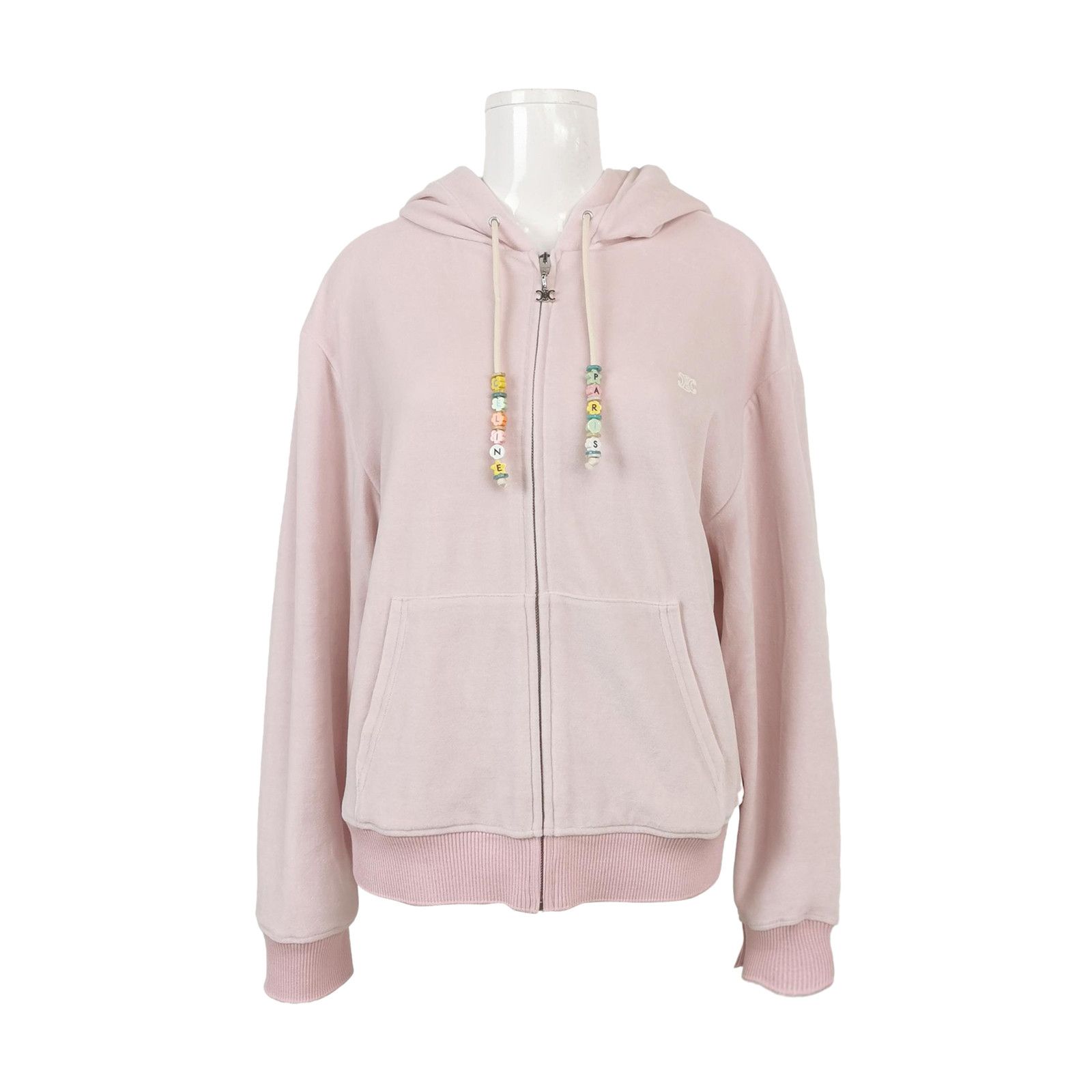 Celine Celine Pink Zip Hoodie Size XL Size XL / US 12-14 / IT 48-50 - 1 Thumbnail