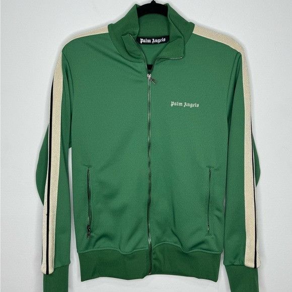 Palm Angels Palm Angels Classic Logo Track Jacket Forest Green Men’s Sma Size US S / EU 44-46 / 1 - 2 Thumbnail