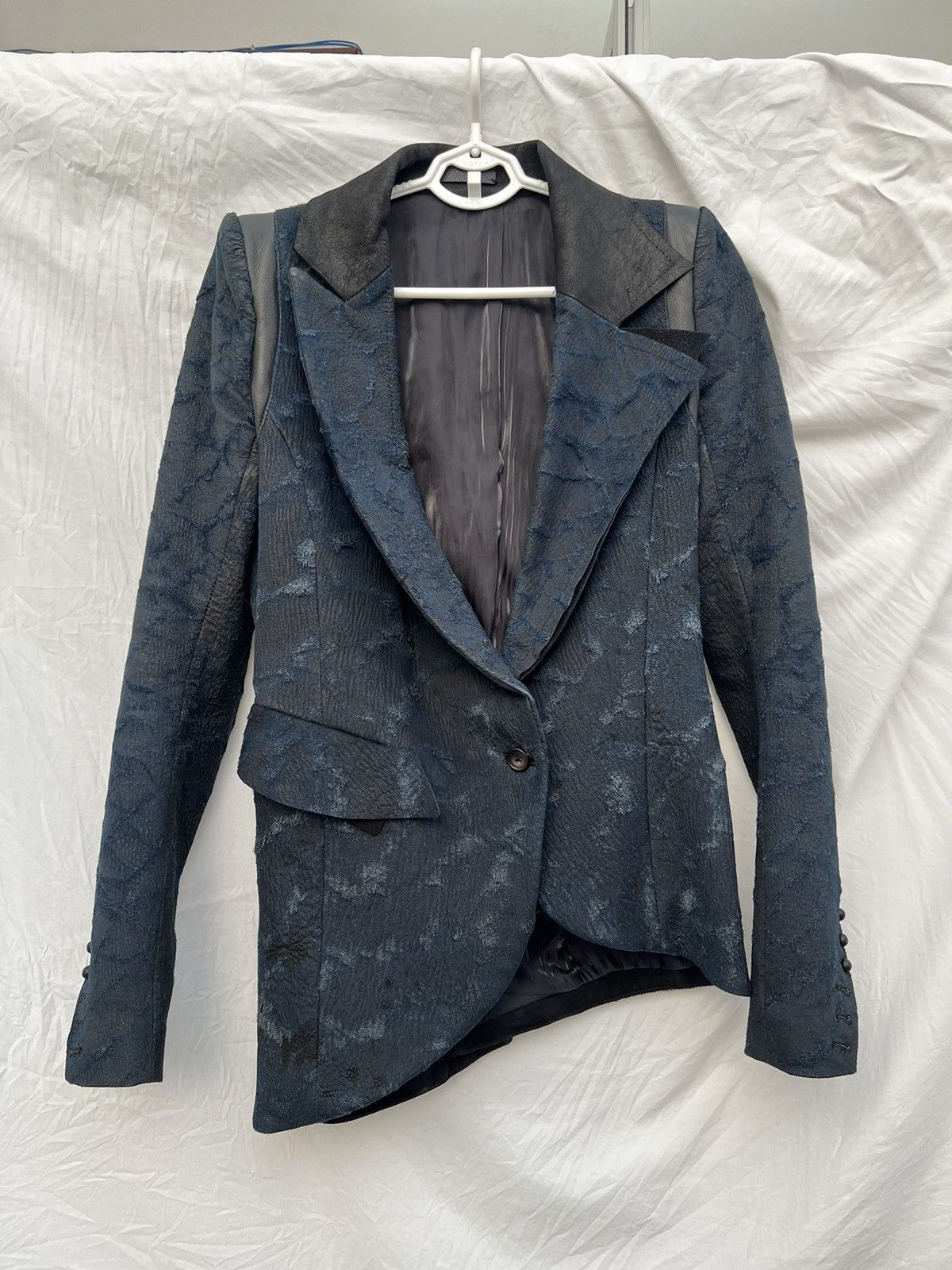 If Six Was Nine If Six Was Nine asymmetric cut leather hair blazer Size 46S - 3 Thumbnail