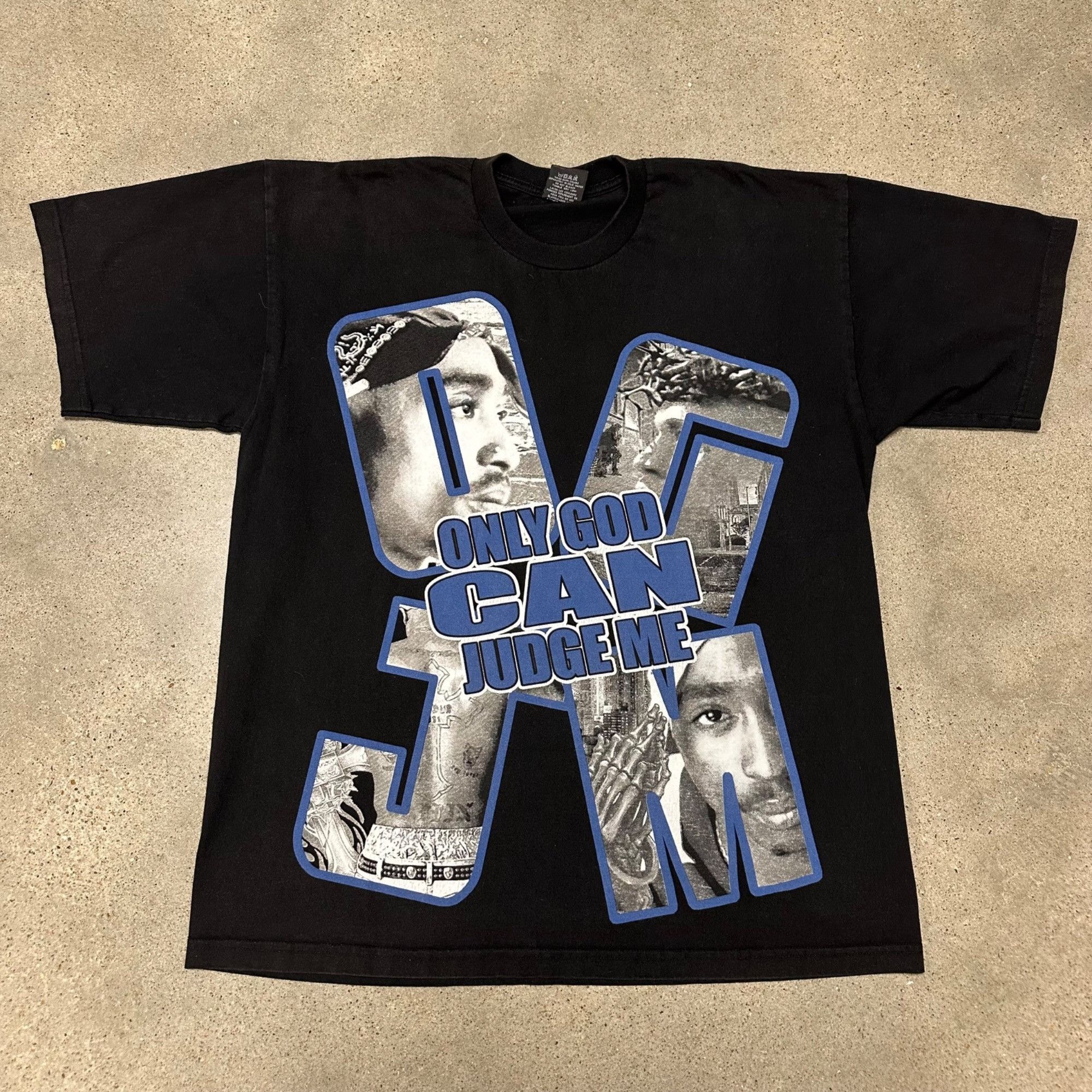 Vintage Vintage Y2K Baggy Tupac Only God Can Judge Me Rap Shirt Size US XXL / EU 58 / 5 - 1 Thumbnail