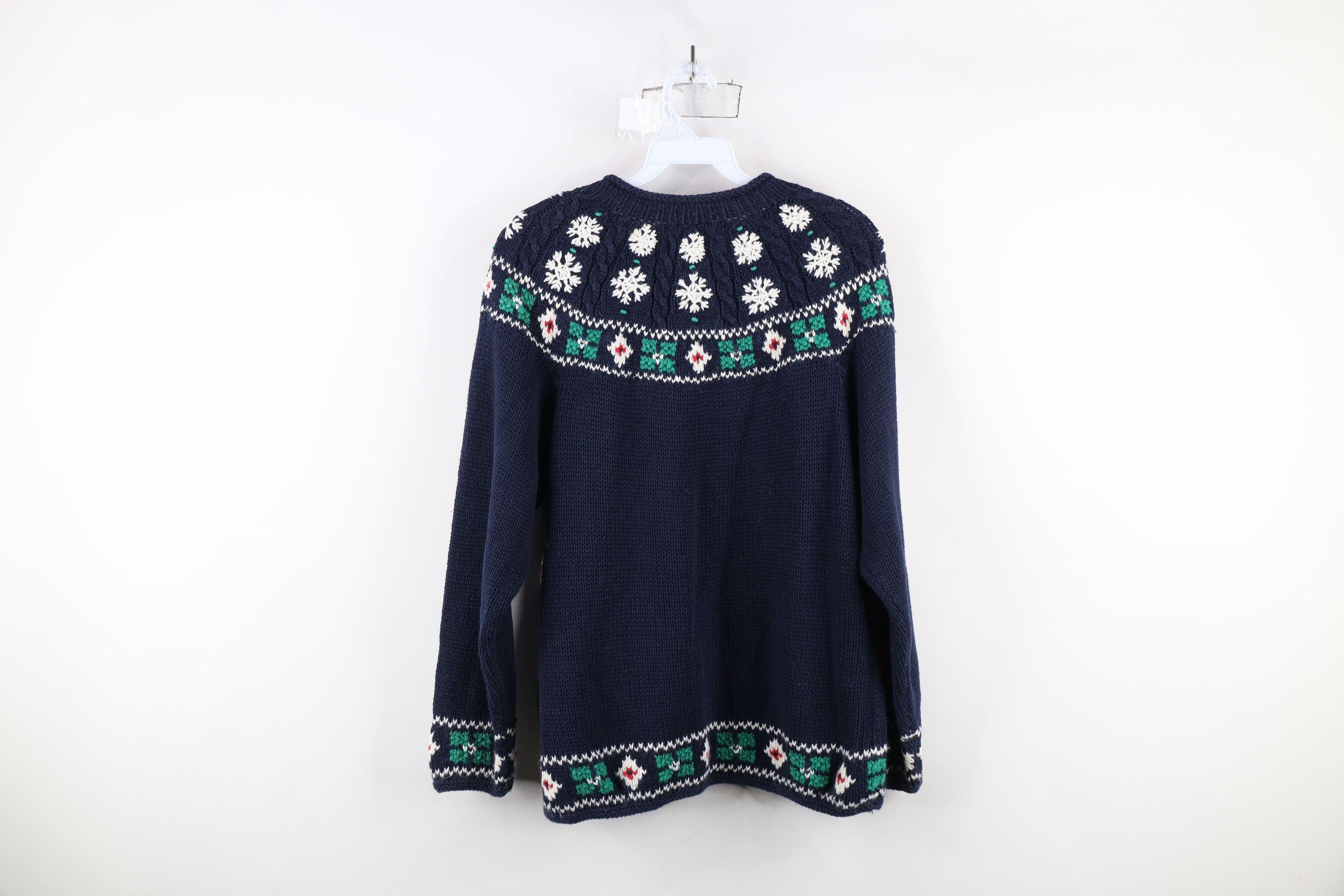 Vintage Vintage 90s Streetwear Snowflake Skiing Marled Sweater Size S / US 4 / IT 40 - 8 Thumbnail