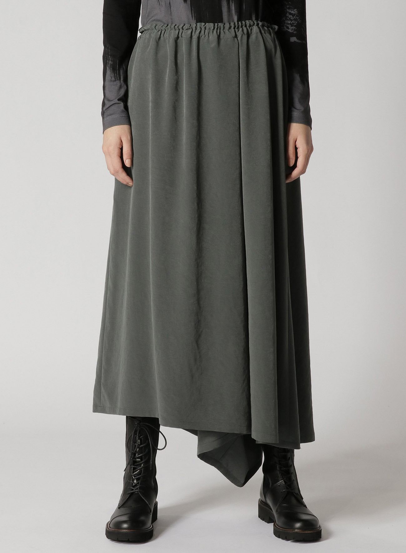 Yohji Yamamoto Y's Yohji Yamamoto - WOOL GABARDINE 2-WAY SKIRT WIDE PANTS Size 28" / US 6 / IT 42 - 8 Thumbnail
