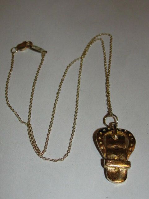 Designer 14kt Gold Vermeil Sterling Silver Pendant Necklace Unisex Size ONE SIZE - 3 Thumbnail
