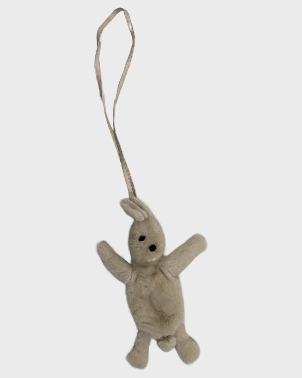 Rick Owens RICK OWENS MINK FUR BUNNY BAG IN WHITE SZ:OS Size ONE SIZE - 1 Thumbnail
