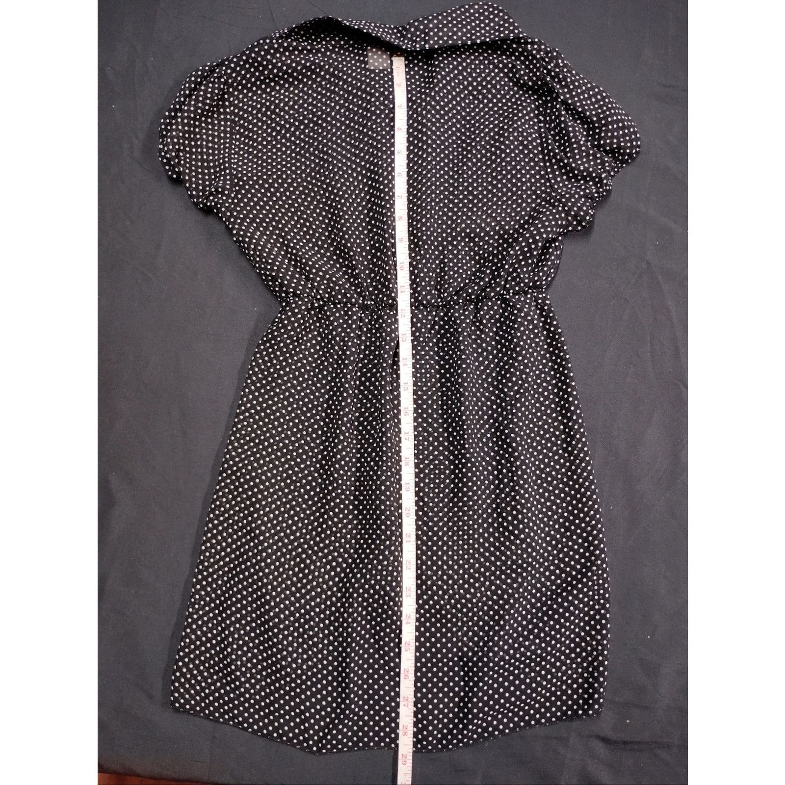 Saint Vanity Vanity Black and White Polka Dot Button-Front Dress Size M / US 6-8 / IT 42-44 - 5 Thumbnail