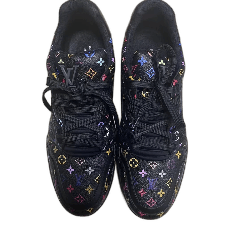 Louis Vuitton Louis Vuitton Black Low-top Lace-up Sneakers Size US 8 / EU 41 - 1 Thumbnail