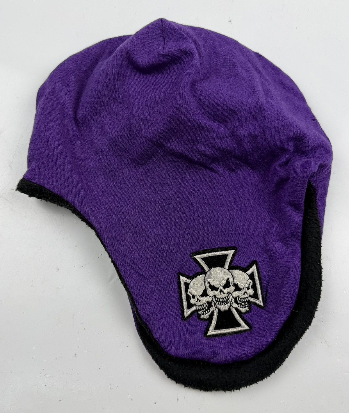 Seditionaries distressed punk style skull logo winter hat beanie hat tc45 Size ONE SIZE - 2 Thumbnail
