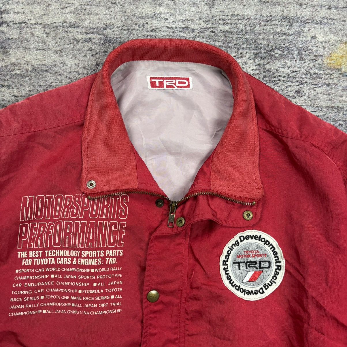 Vintage Vintage 90s Trd Toyota racing development bomber jacket Size US M / EU 48-50 / 2 - 6 Thumbnail