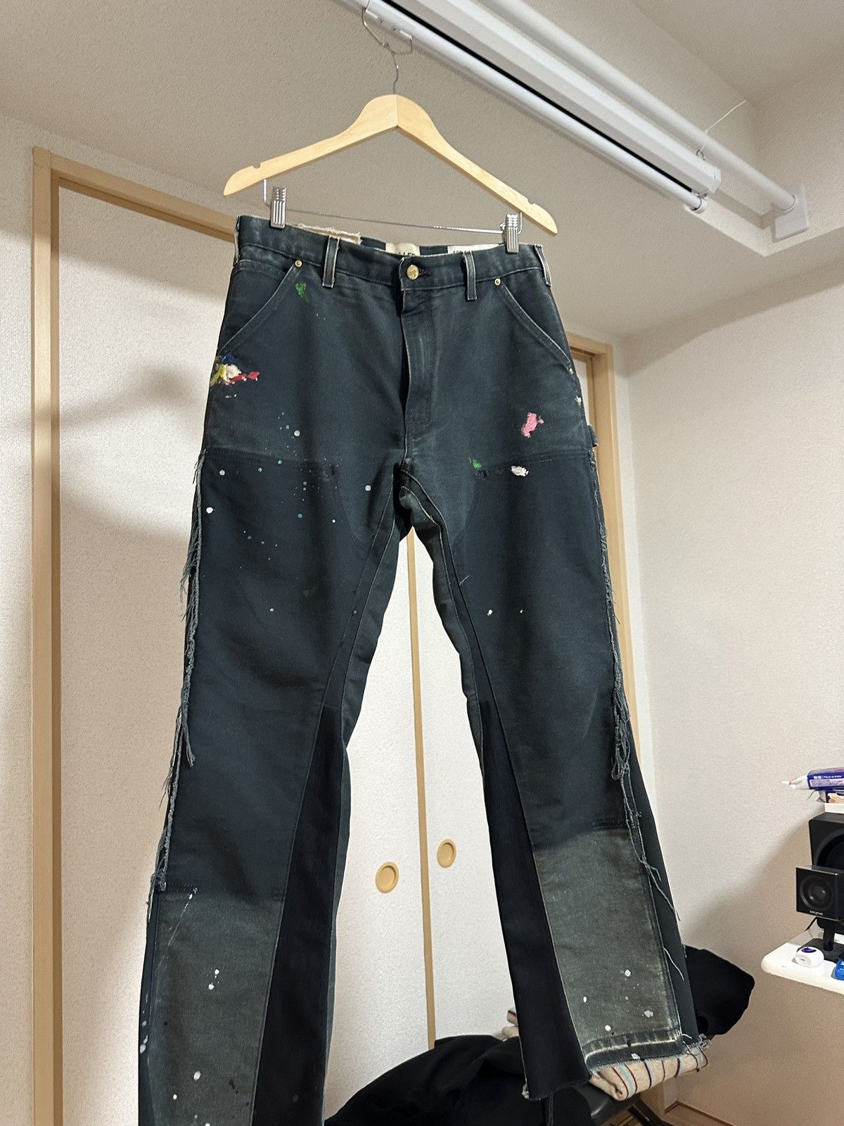Gallery Dept. La Flare Carpenter Double knee Paint Splatter