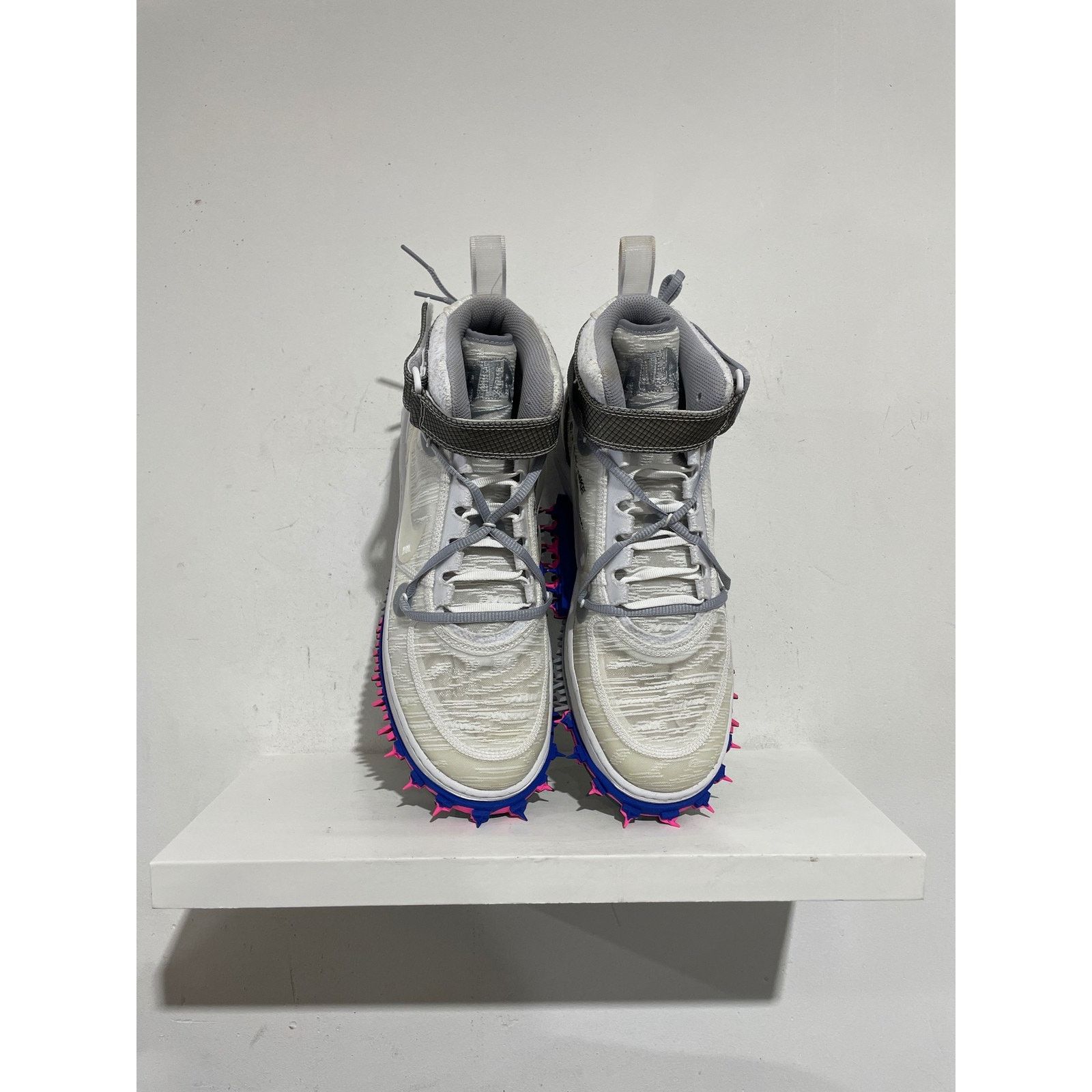 Nike NIKE AIR FORCE 1 MID OFF WHITE WHITE SIZE 10 PREOWNED Size US 10 / EU 43 - 3 Thumbnail