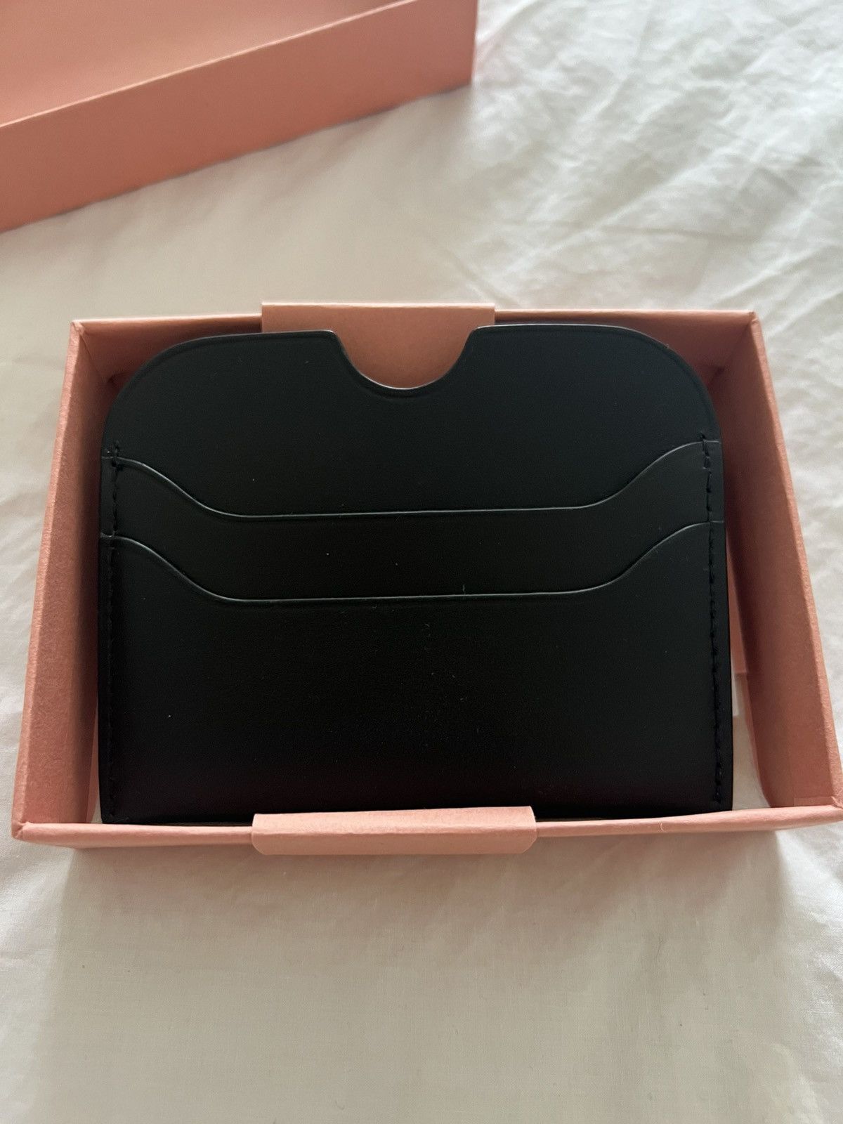 Acne Studios Elmas Logo-Print Leather Cardholder Size ONE SIZE - 3 Thumbnail
