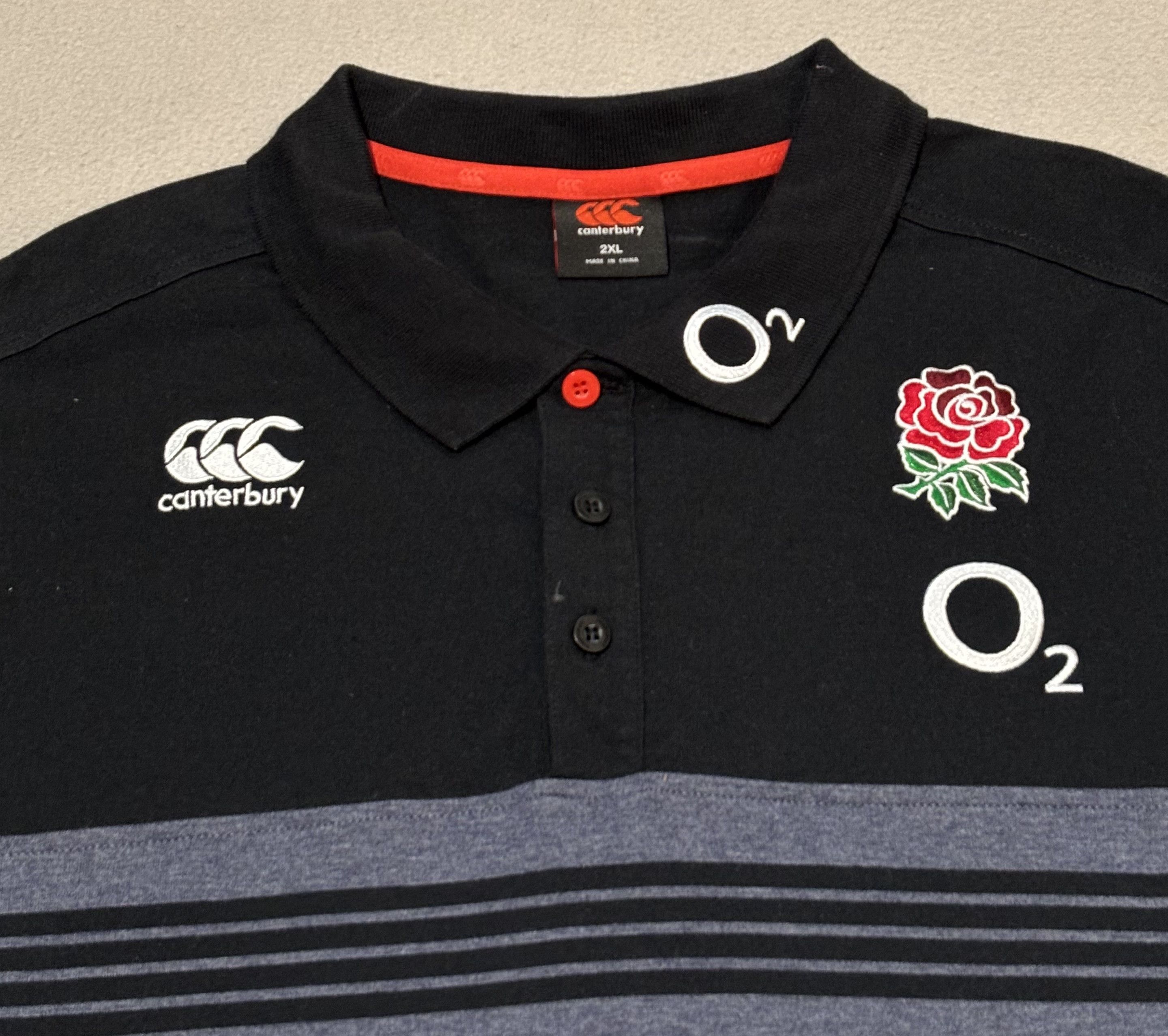 Canterbury of New Zealand England Rugby Canterbury o2 Polo size 2XL fit XL Size US XL / EU 56 / 4 - 6 Thumbnail
