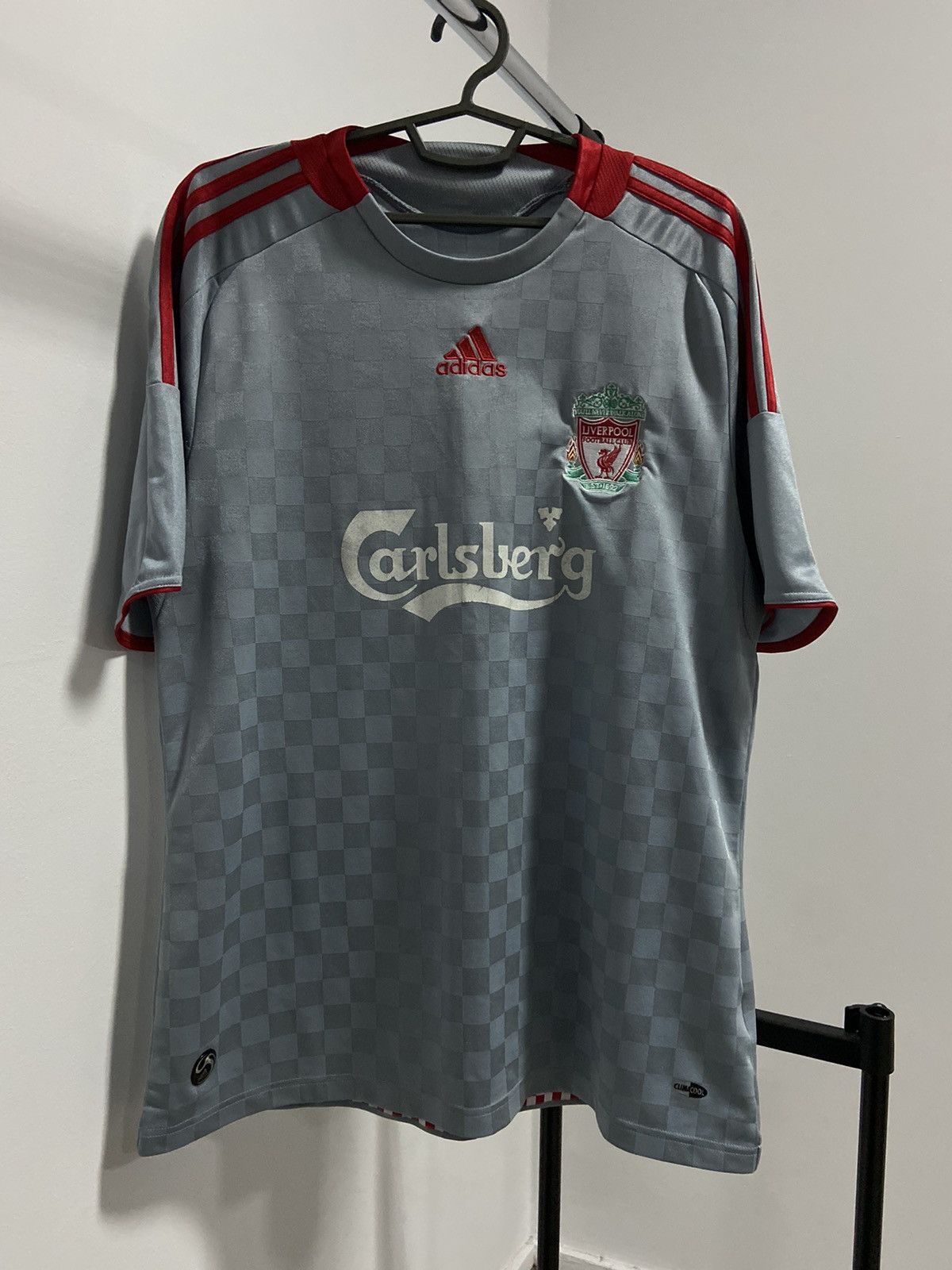 リバプール Adidas carlsbargロゴ 古着 90 英国製 adidas LIVERPOOL Carlsberg プルオーバー
