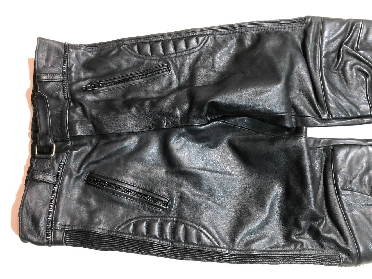 Leather × Vintage Vintage Moto Biker Leather Pants Size US 31 - 4 Thumbnail