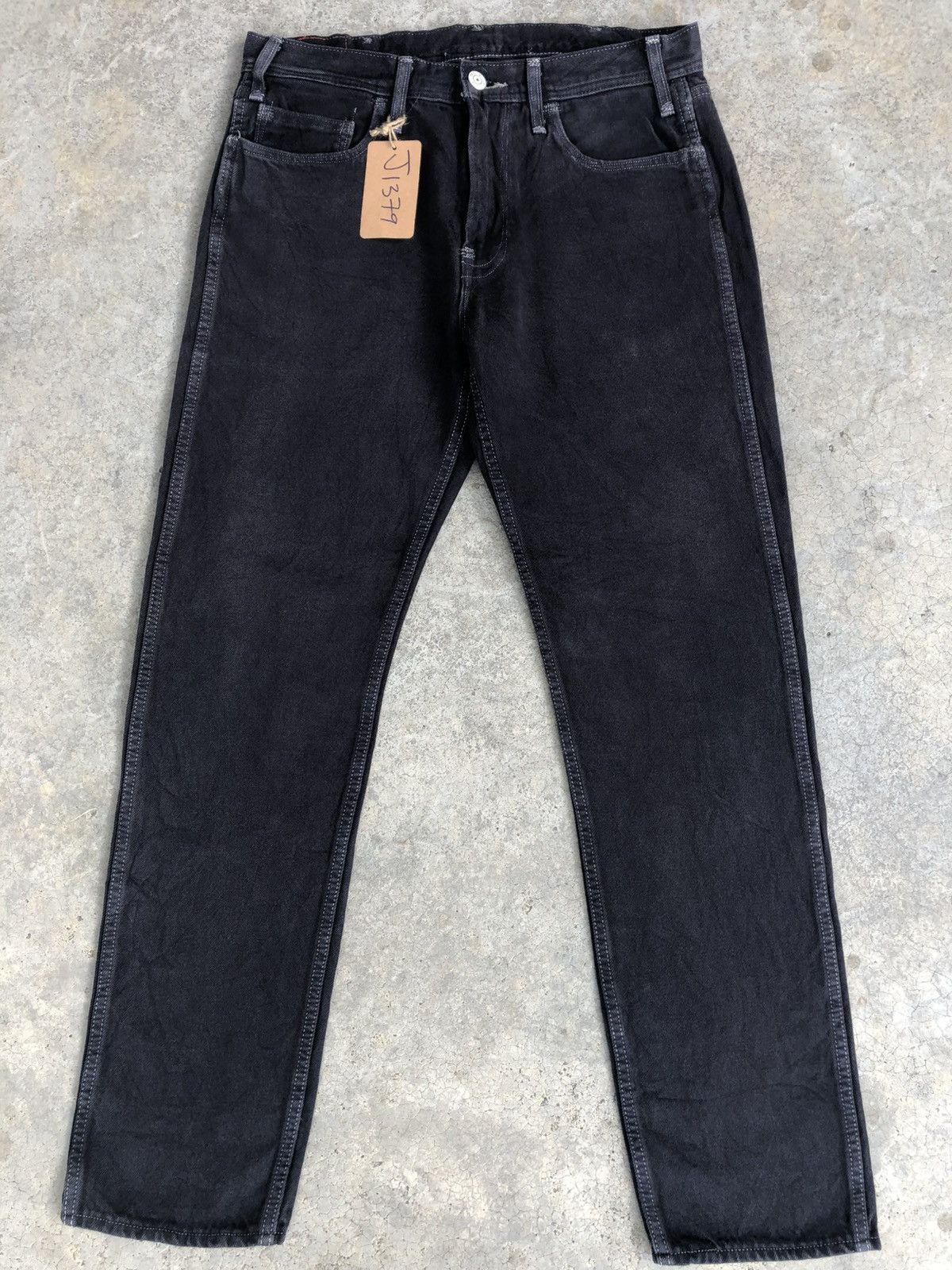 Levi's Levis Red 502 Single R White Stitch Distressed Jeans Size US 32 / EU 48 - 2 Thumbnail