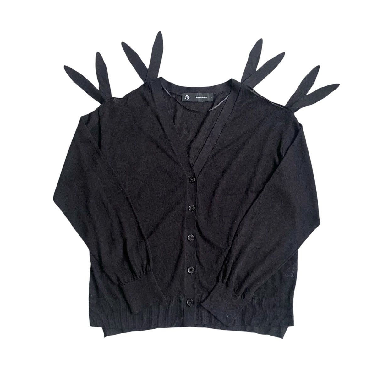 UNDERCOVER Shoulderless Knit Cardigan
