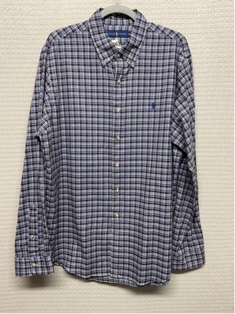 Ralph Lauren Ralph Lauren Bordo Plaid Flannel Button Up Shirt Men XL Size US XL / EU 56 / 4 - 8 Thumbnail