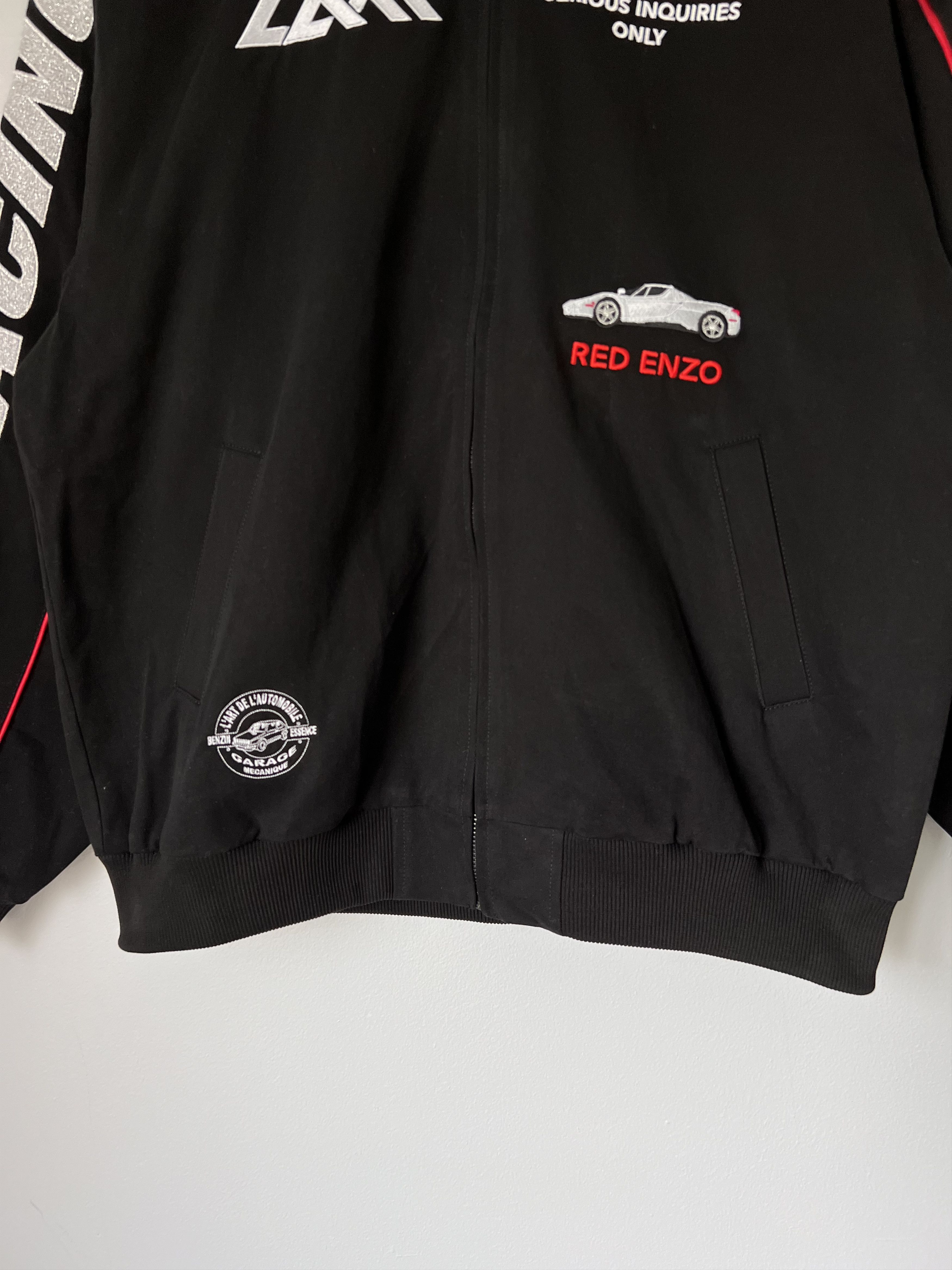 Kar KAR L'ART Red Enzo Karacing Racing Jacket in Black Size US L / EU 52-54 / 3 - 3 Thumbnail