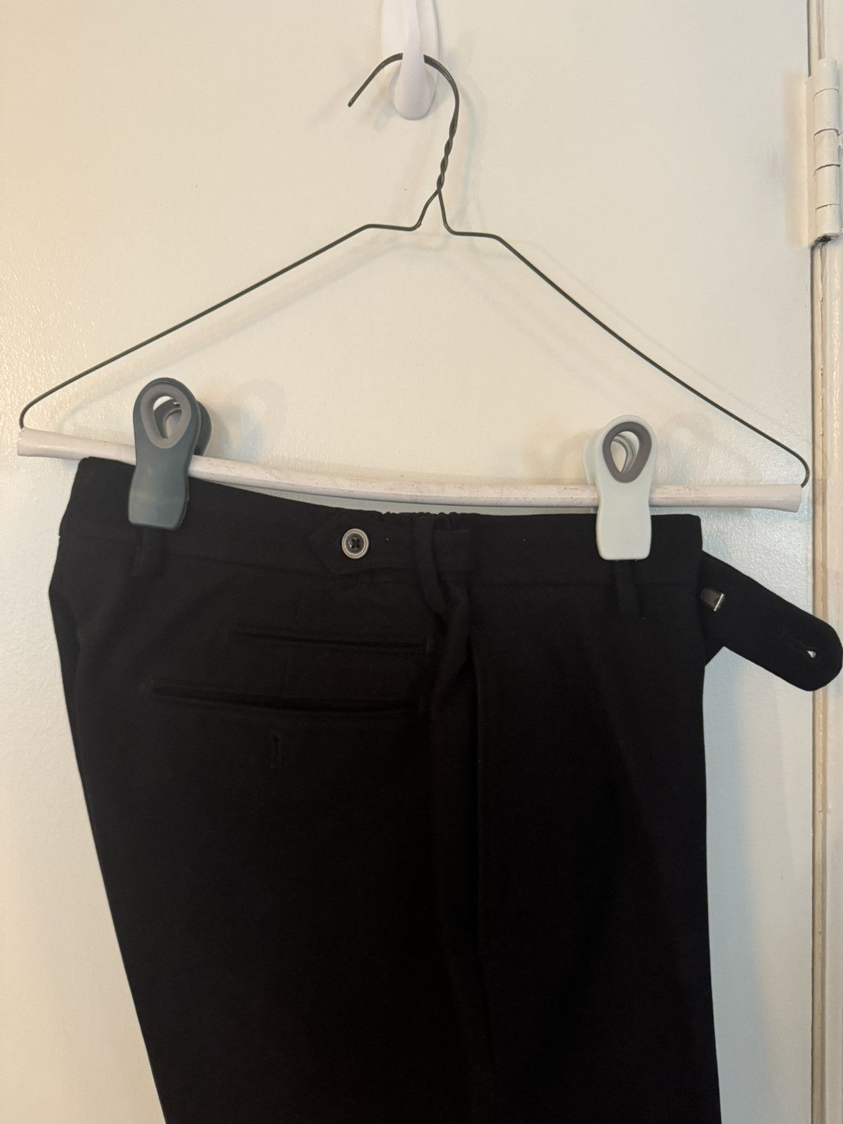 Phineas Cole Black wool pleated trouser Size US 29 - 3 Thumbnail