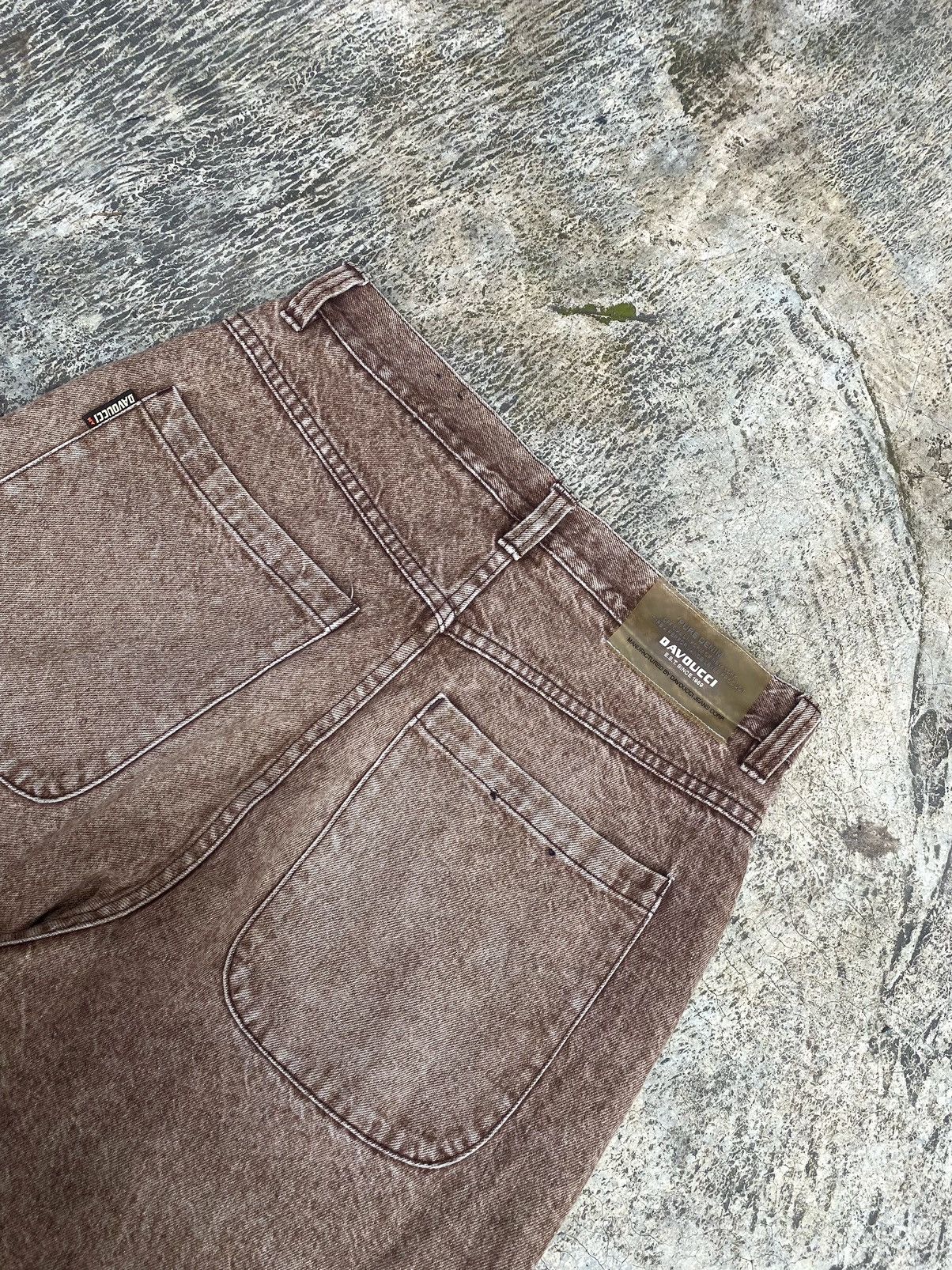 Japanese Brand × Vintage Vintage Davoucci denim shorts brown Y2K Size US 33 - 5 Thumbnail