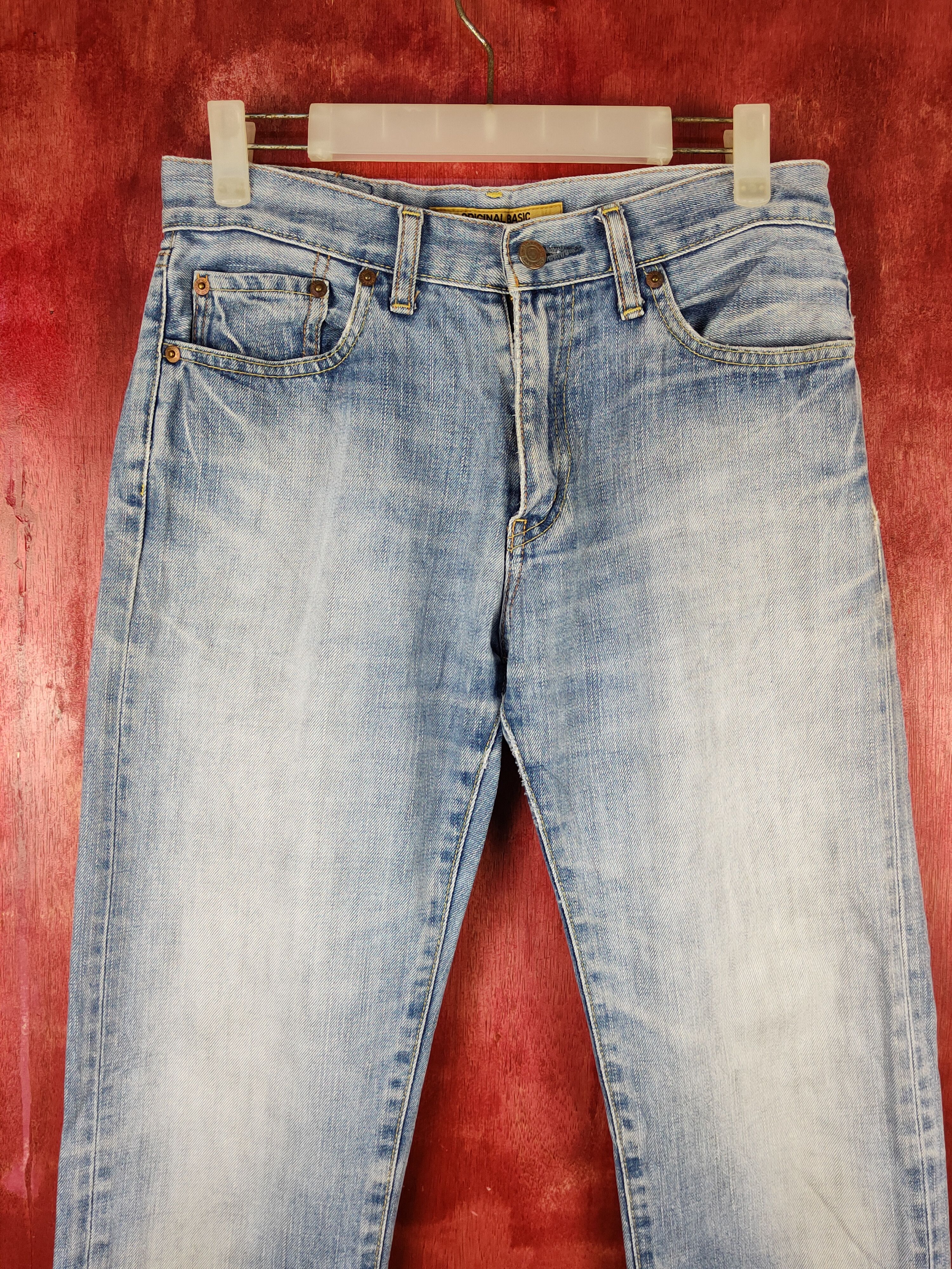 Japanese Brand Uniqlo vintage Blue Faded jeans Denim pants #S1581 Size US 30 / EU 46 - 2 Thumbnail