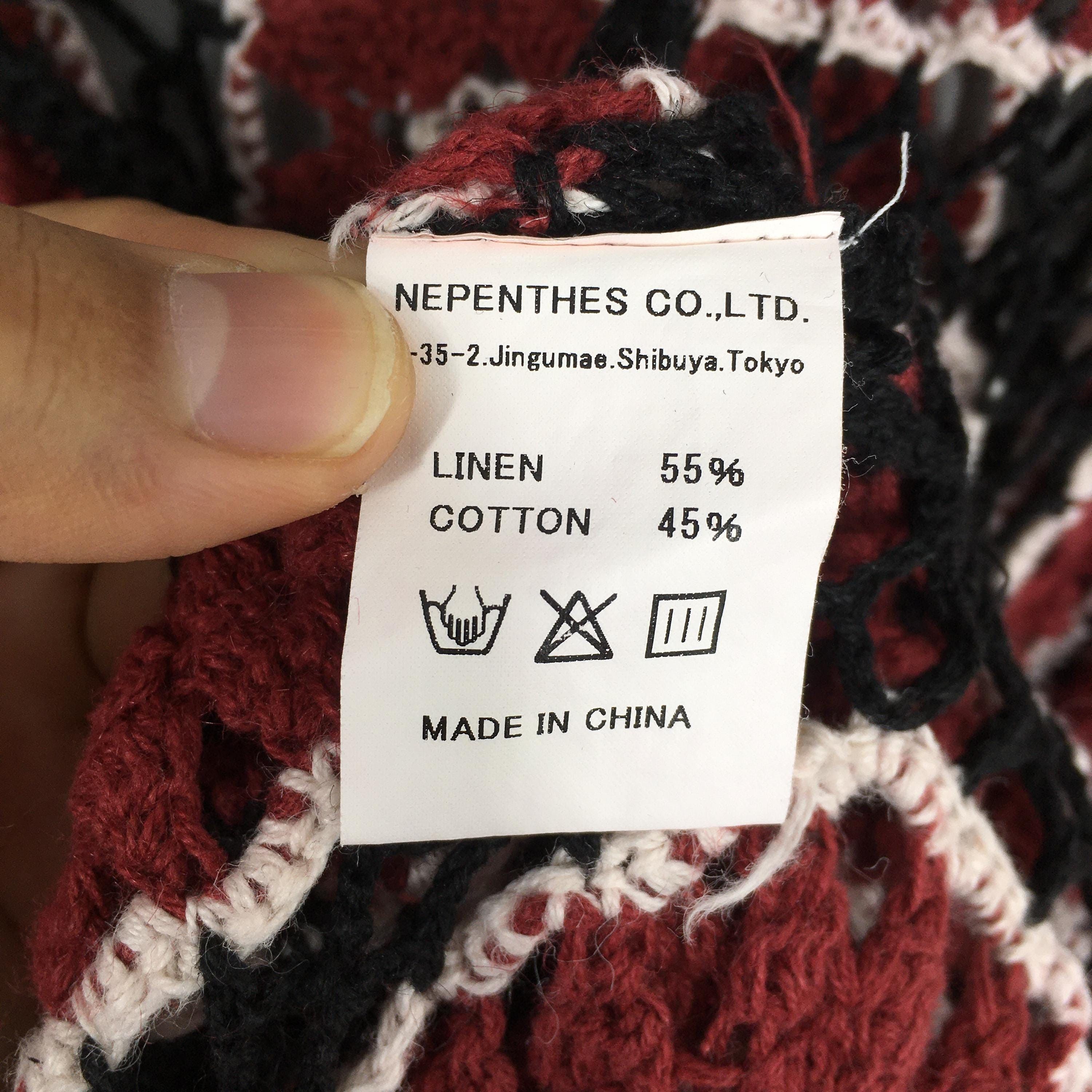 Needles × Nepenthes Vintage Nepenthes Hogg Japan Crochet Cardigan Medium Size M / US 6-8 / IT 42-44 - 7 Thumbnail
