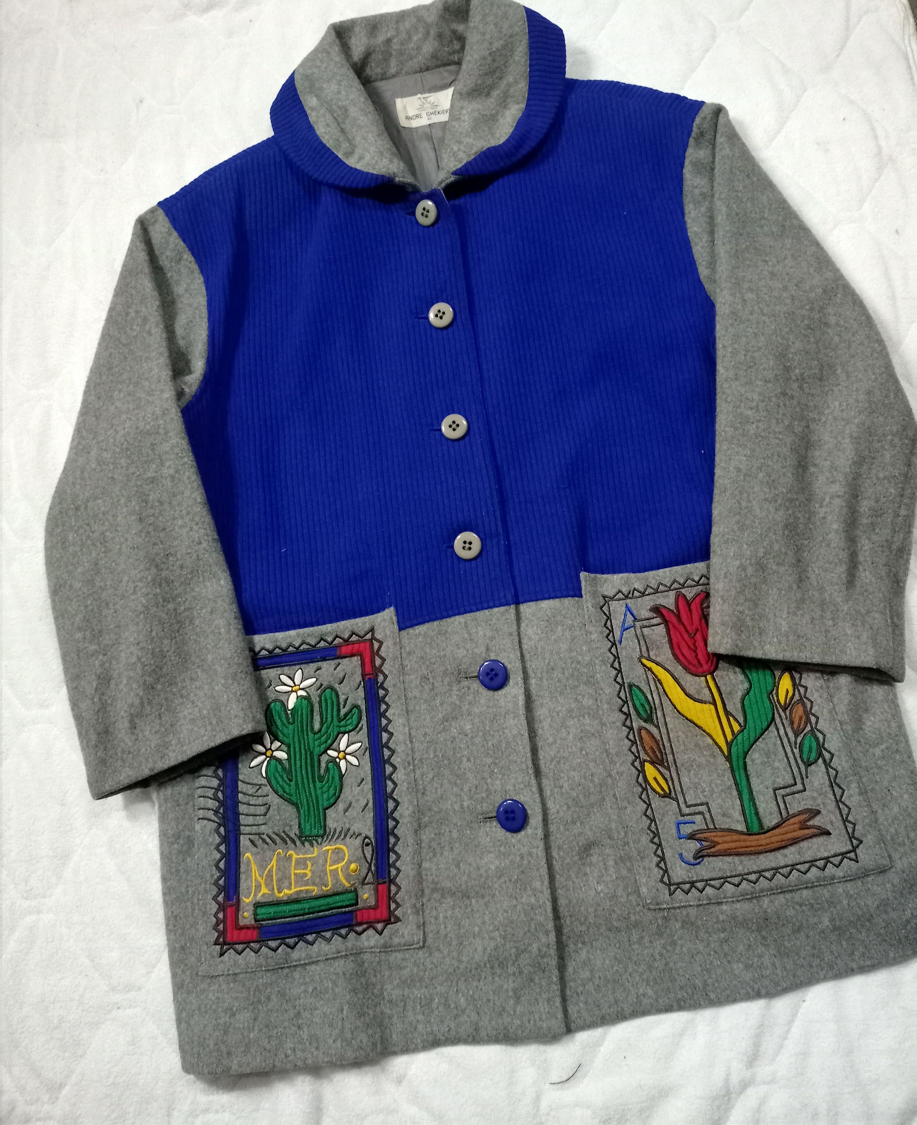 Japanese Brand VINTAGE 🔥 ANDRE GHEKIERE WOOL BUTTON JACKET Size US L / EU 52-54 / 3 - 2 Thumbnail