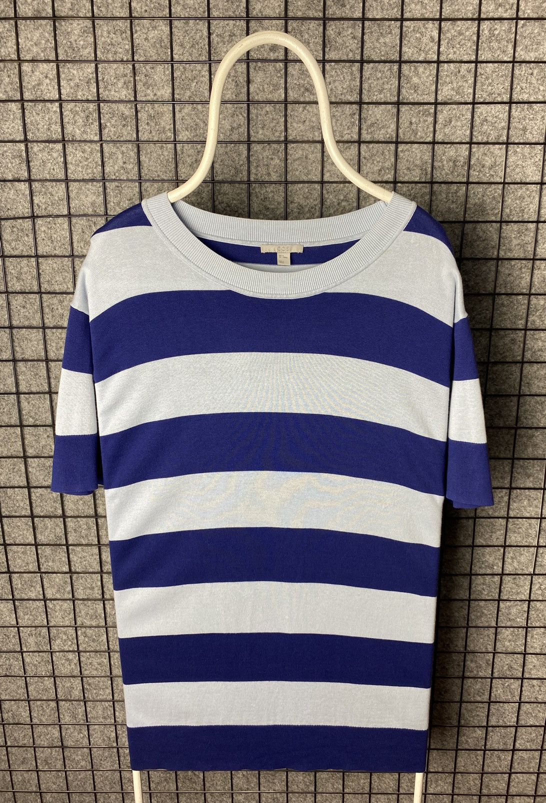 Cos × Vintage Cos Vintage Striped Knitted Short Sleeve Sweater Size M Size US M / EU 48-50 / 2 - 1 Thumbnail