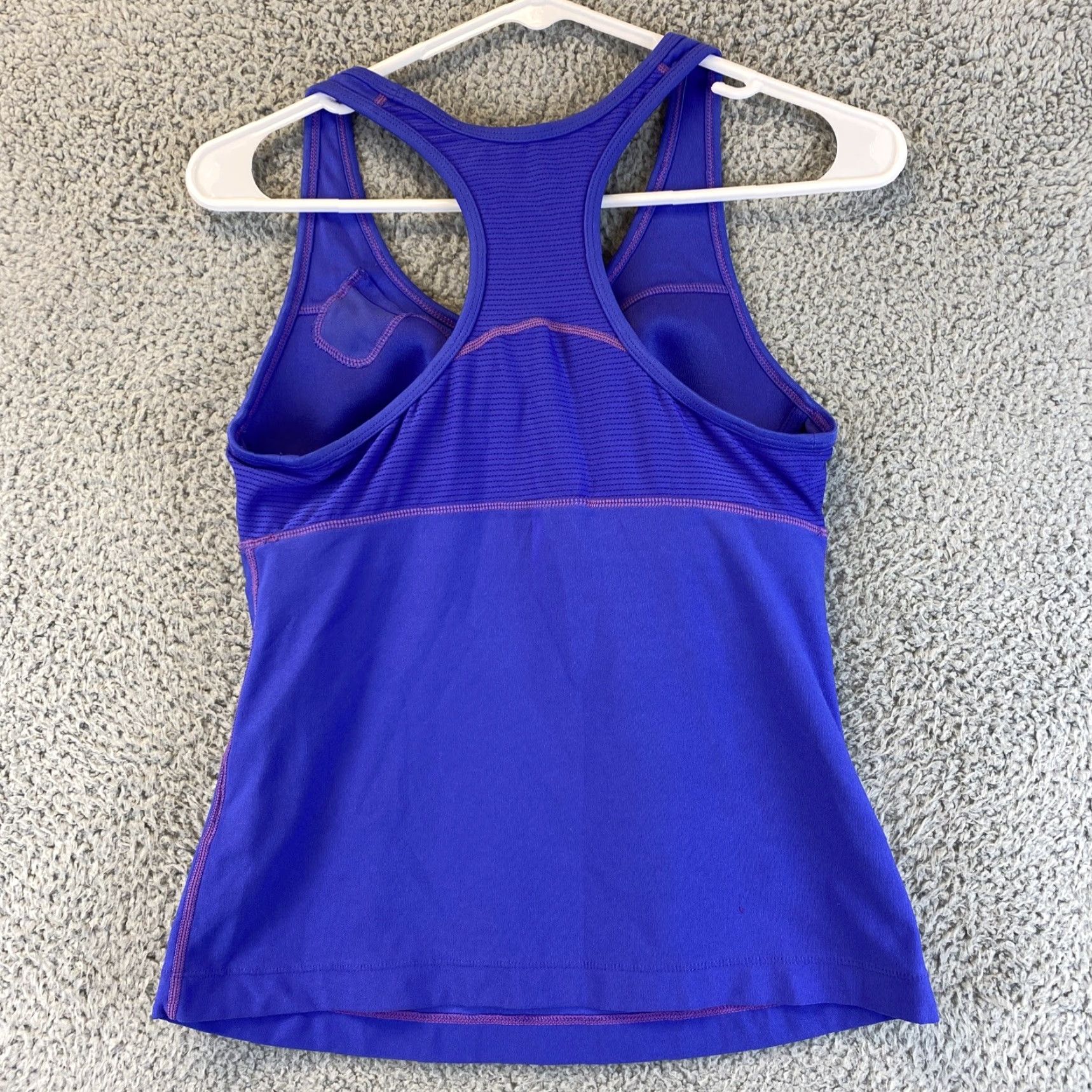 Nike NIKE DRI-FIT Women's Medium Purple Racerback Tank Top Activewear Gym Fitness Size M / US 6-8 / IT 42-44 - 7 Thumbnail