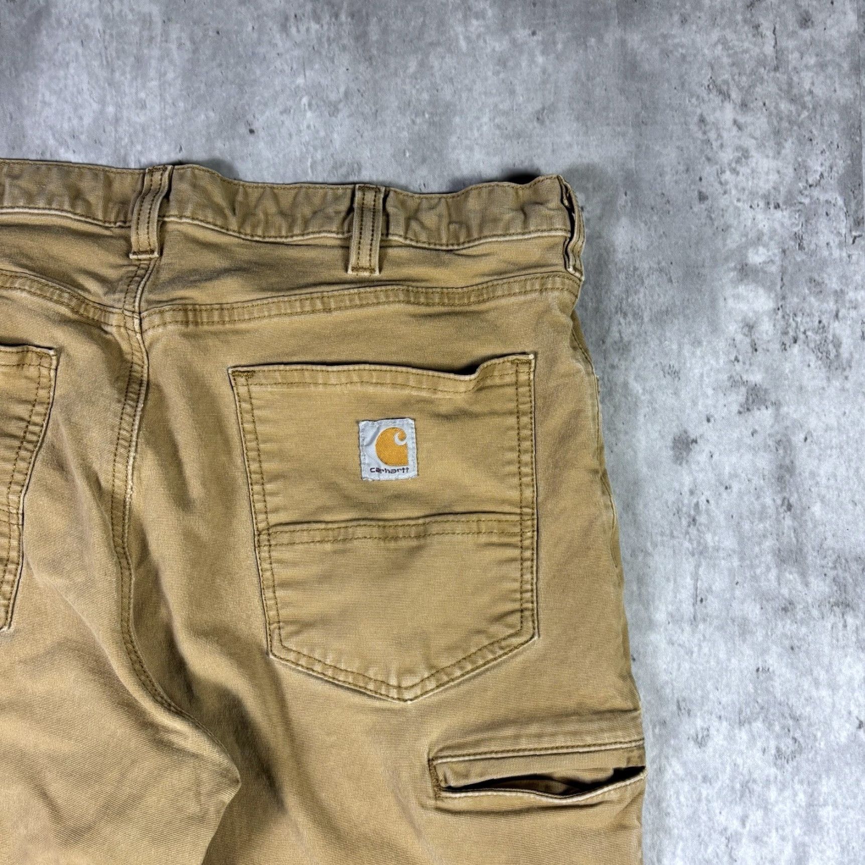 Carhartt VINTAGE Carhartt Carpenter Workwear Pants Mens 36x32 Brown Canvas Cotton Straight Relaxed Pockets Logo 5.11 Taclite Pro Grunge Workwear 32 Inseam Size US 36 / EU 52 - 6 Thumbnail