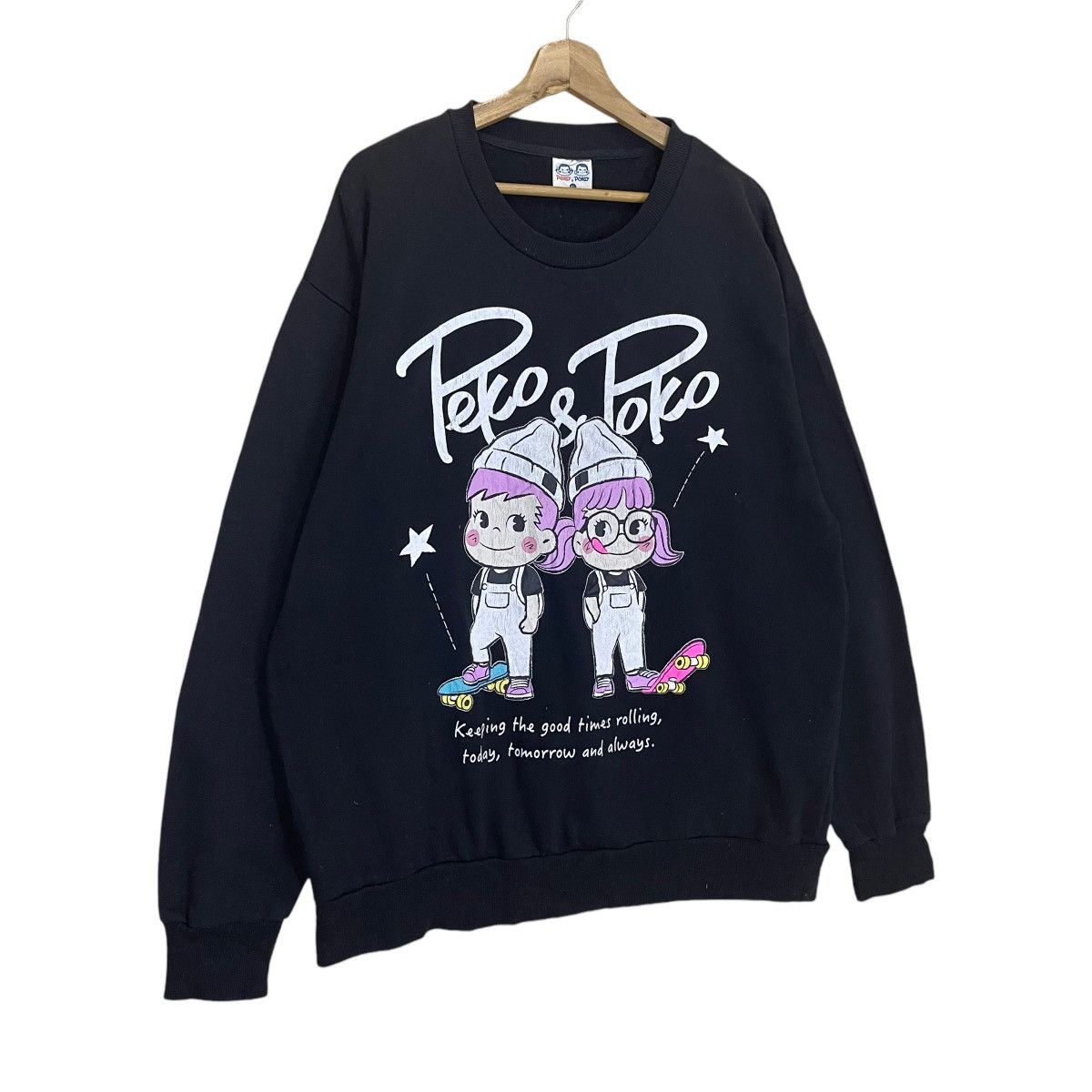 Anime Peko Poko Big Logo Crewneck Sweatshirt Size XL Size US L / EU 52-54 / 3 - 2 Thumbnail