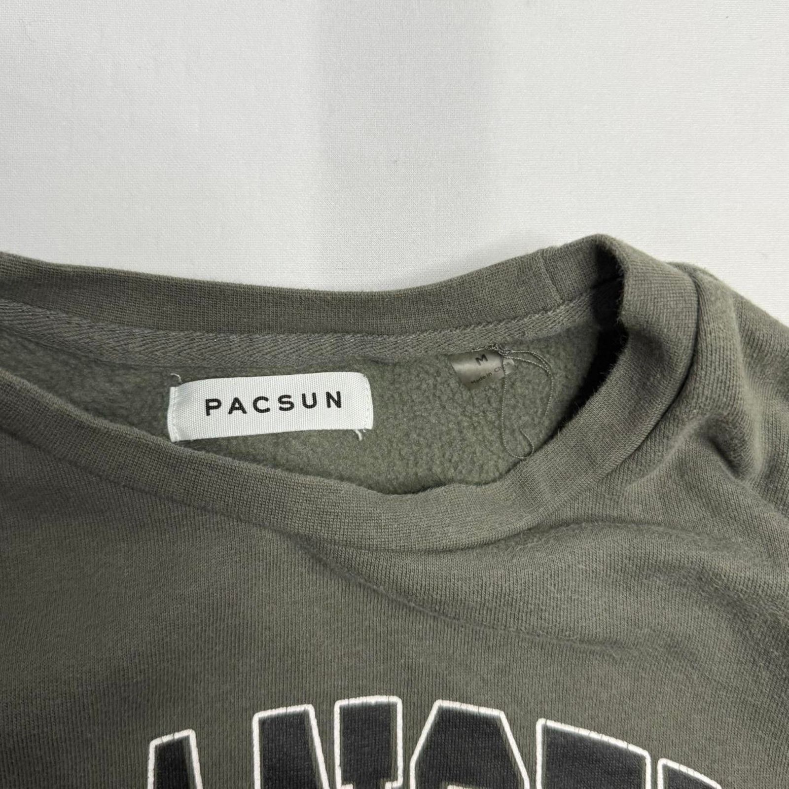 Pacsun Pacsun Khaki Green Crewneck Los Angeles Sweatshirt Size M Size US M / EU 48-50 / 2 - 3 Thumbnail