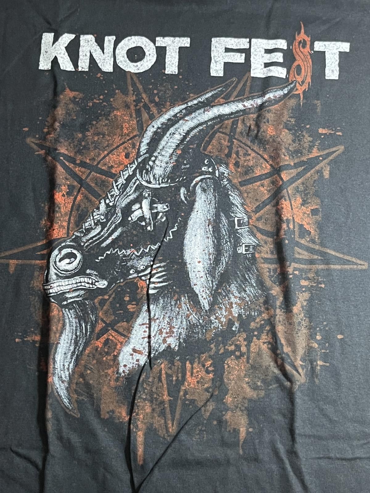 Designer Slipknot T-shirt Knotfest 2014 Masked Goat Tee 2XL Size US XXL / EU 58 / 5 - 4 Thumbnail