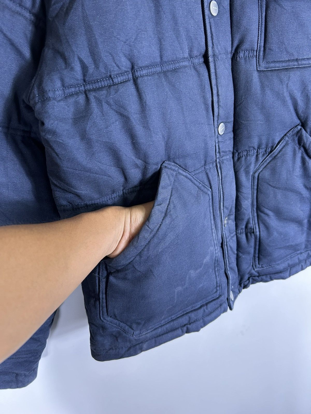 Zara 🔥Zara Man Denim Zipper Puffer Jacket Size US L / EU 52-54 / 3 - 6 Thumbnail