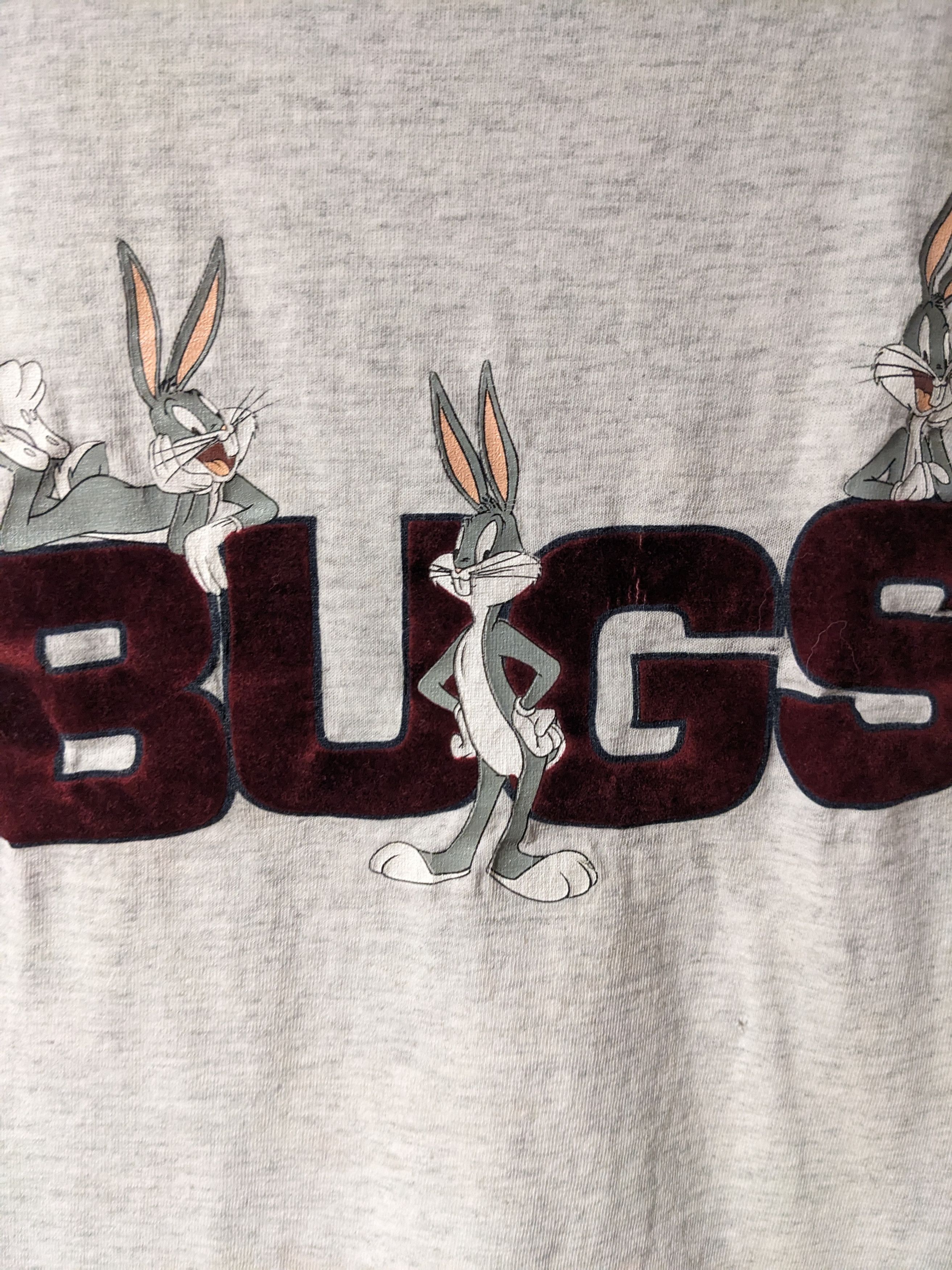 Cartoon Network × Vintage Vintage 90s Looney Tunes Bugs Bunny Logo Gray Large T-Shirt Size US L / EU 52-54 / 3 - 2 Thumbnail