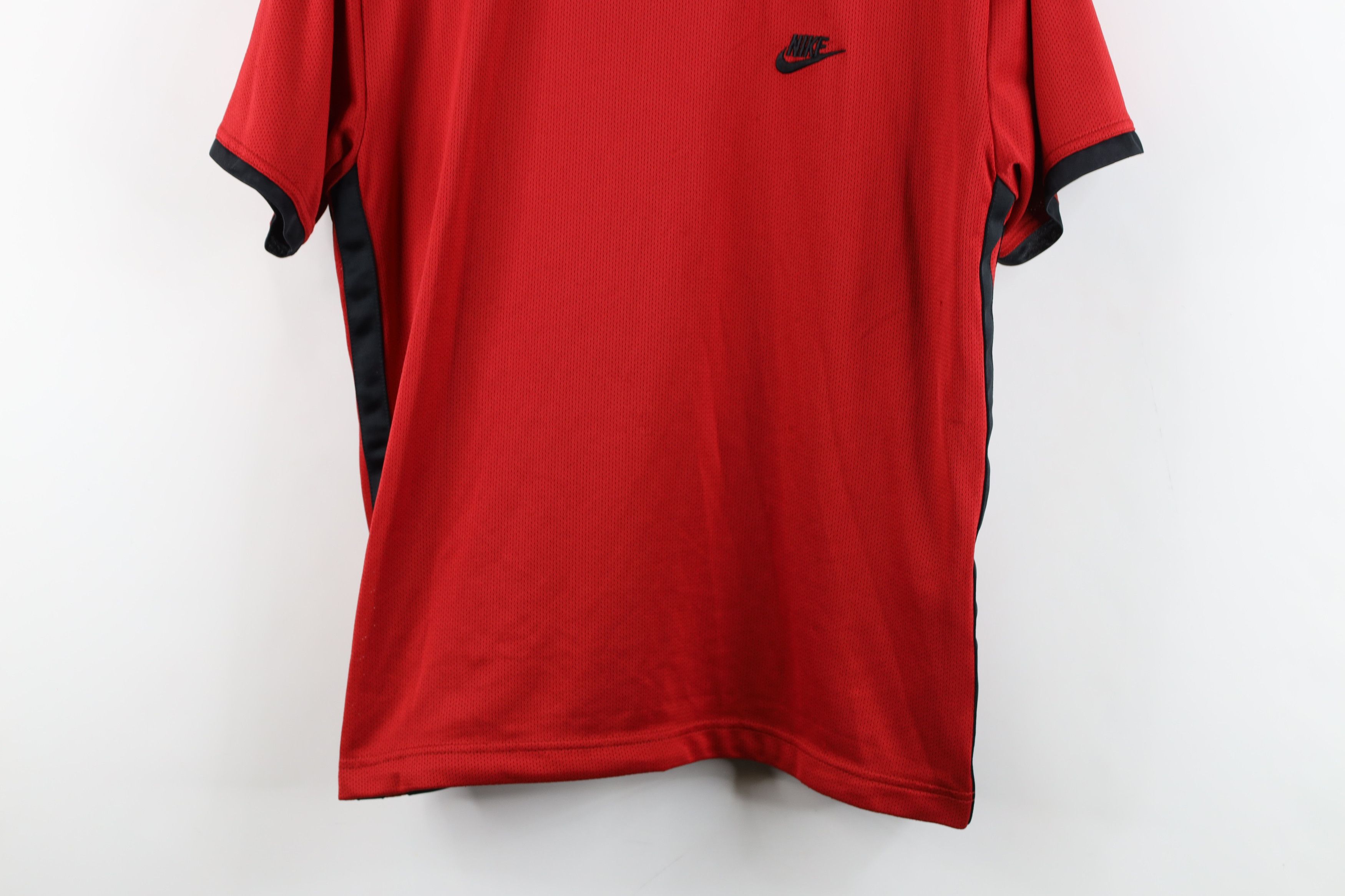 Nike × Vintage Vintage 90s Y2K Nike Mini Swoosh Spell Out Mesh T-Shirt Size US L / EU 52-54 / 3 - 3 Thumbnail