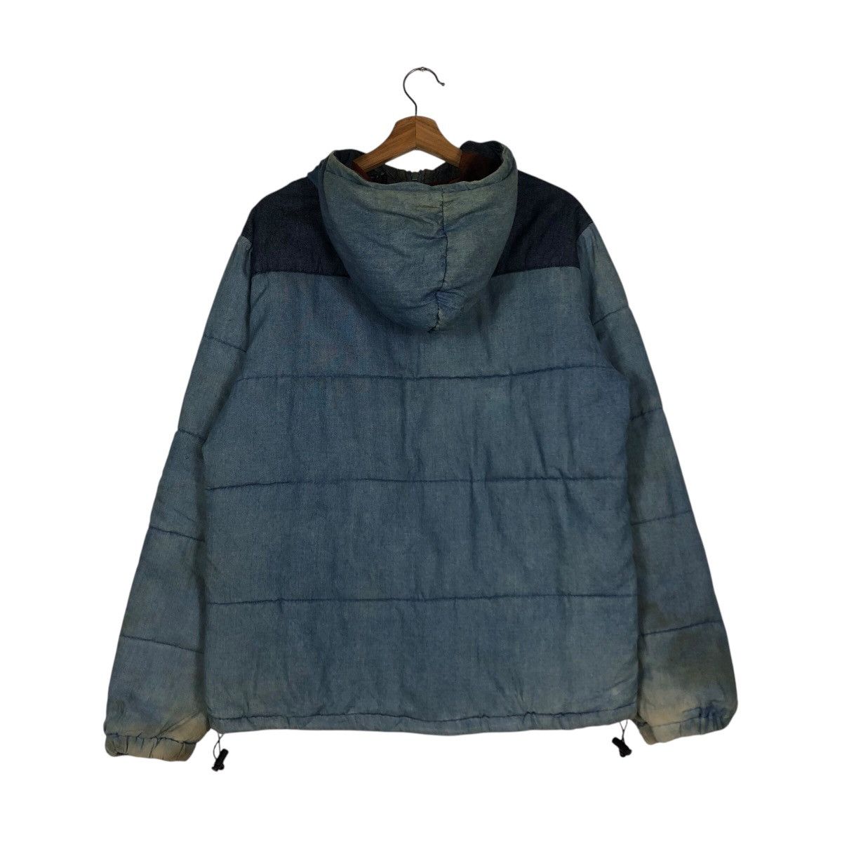 Blue Blue Japan 📌Vintage Denim Chore Biker Jacket Roky Indigo Zipper Size US L / EU 52-54 / 3 - 9 Thumbnail